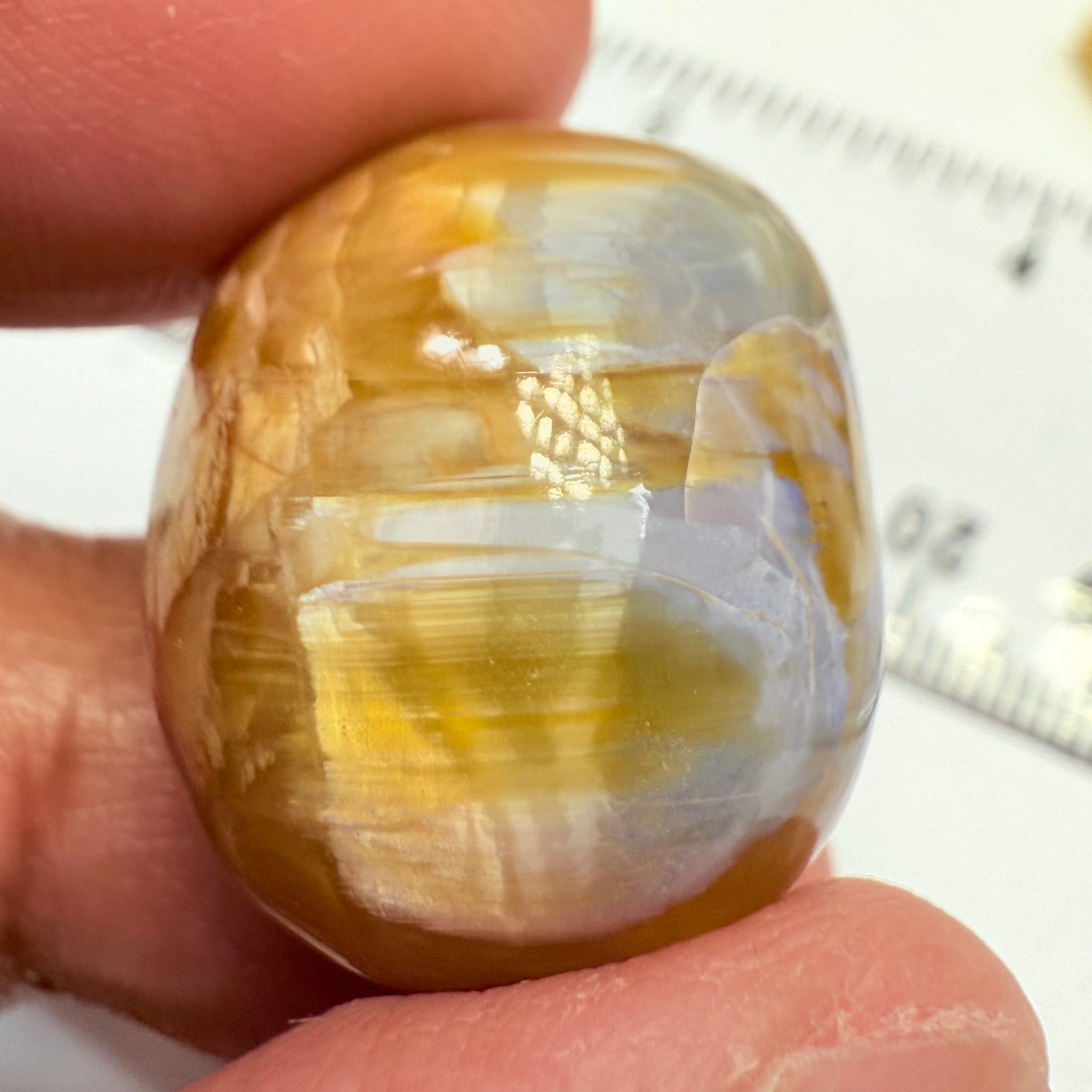 Cats-Eye Opal, 38.46ct, Tanzania, Untreated Unheated