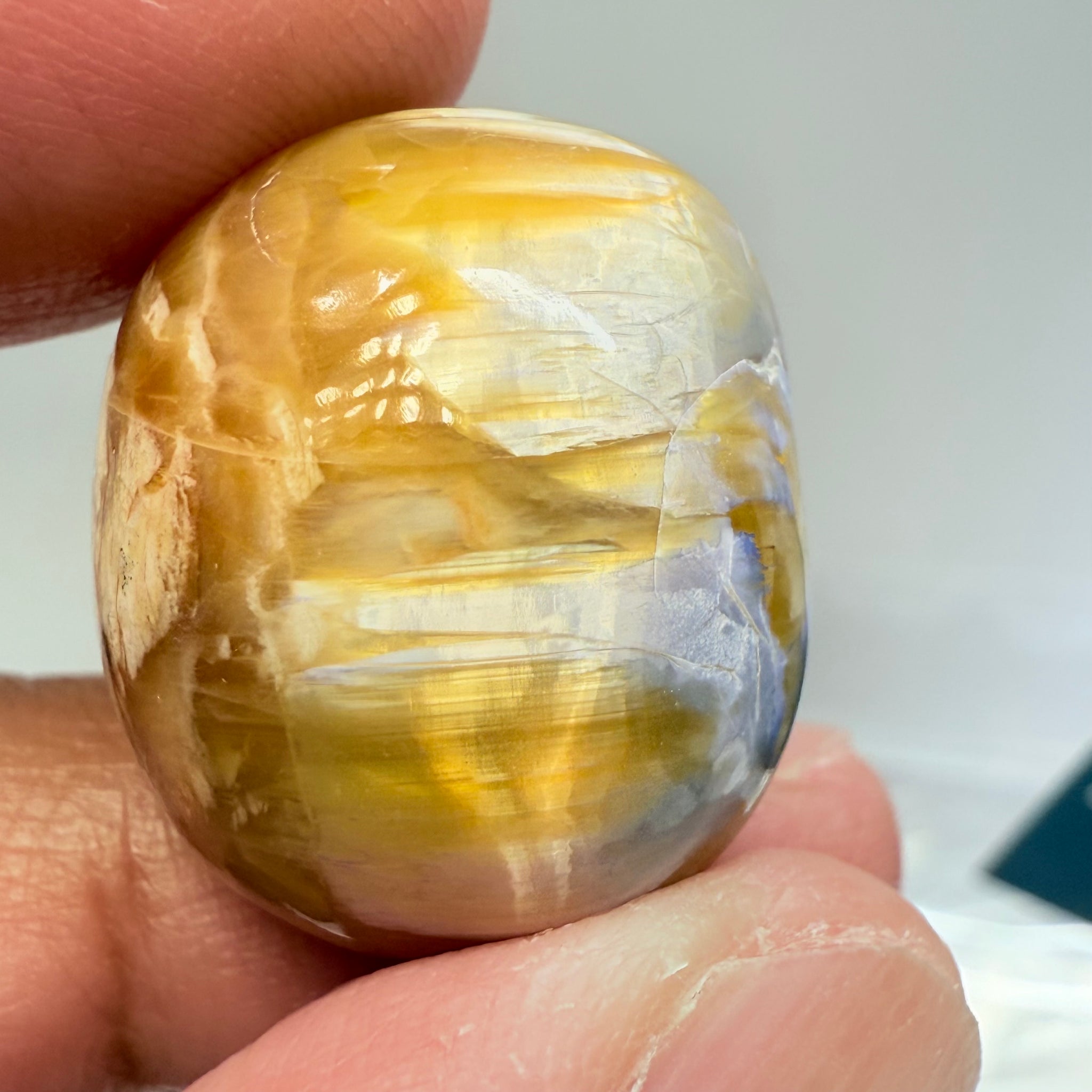 Cats-Eye Opal, 38.46ct, Tanzania, Untreated Unheated