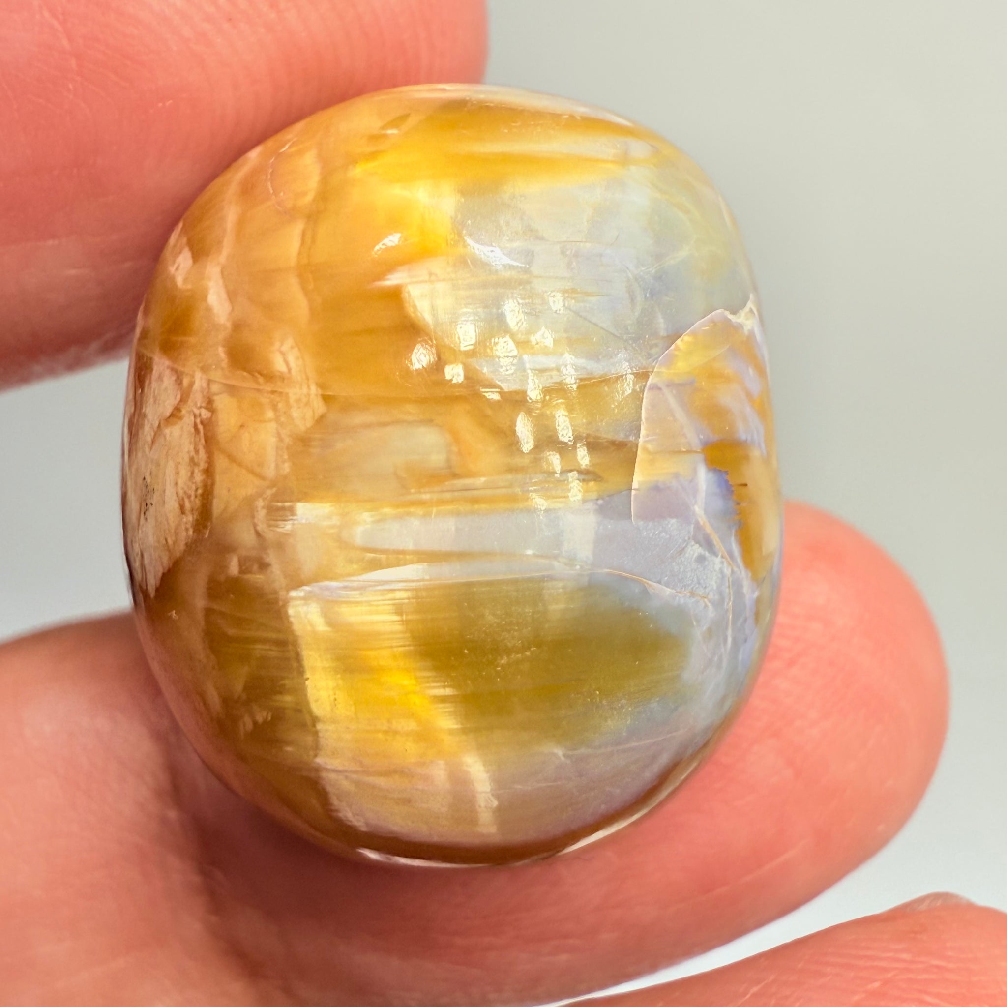 Cats-Eye Opal, 38.46ct, Tanzania, Untreated Unheated