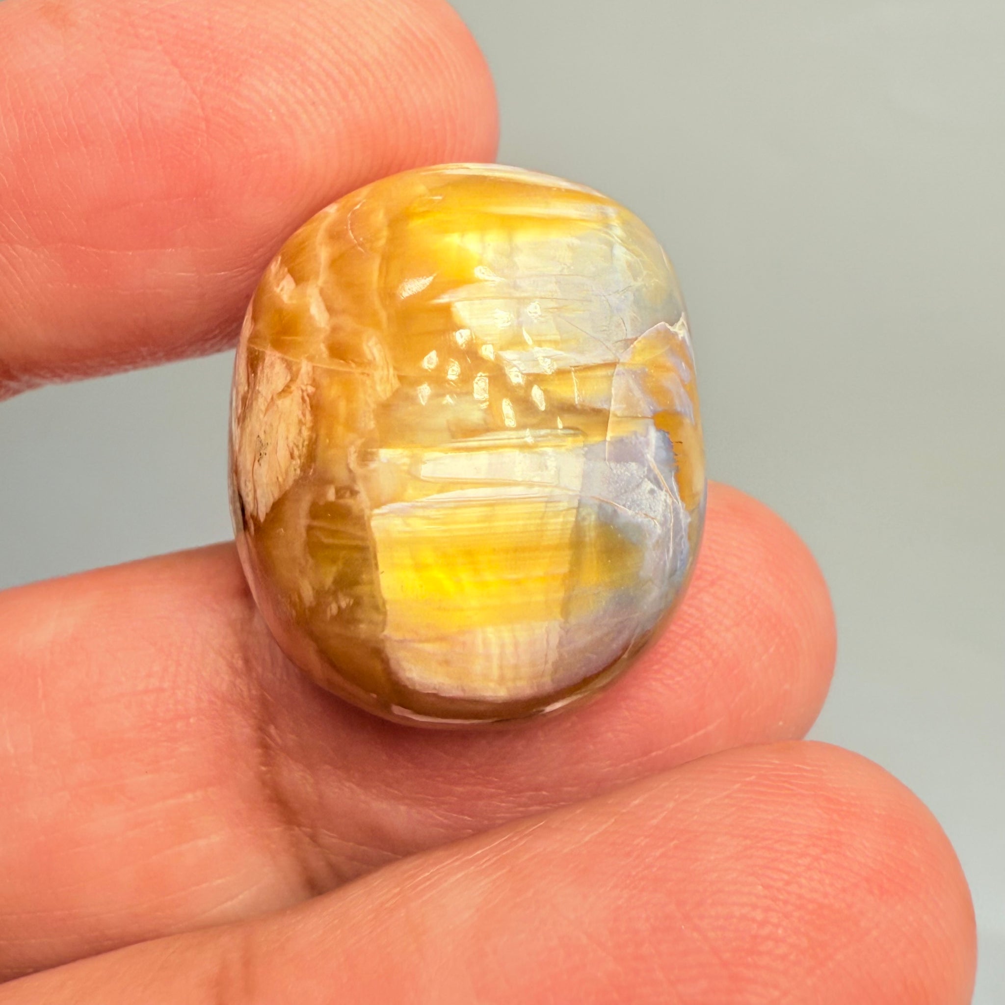 Cats-Eye Opal, 38.46ct, Tanzania, Untreated Unheated