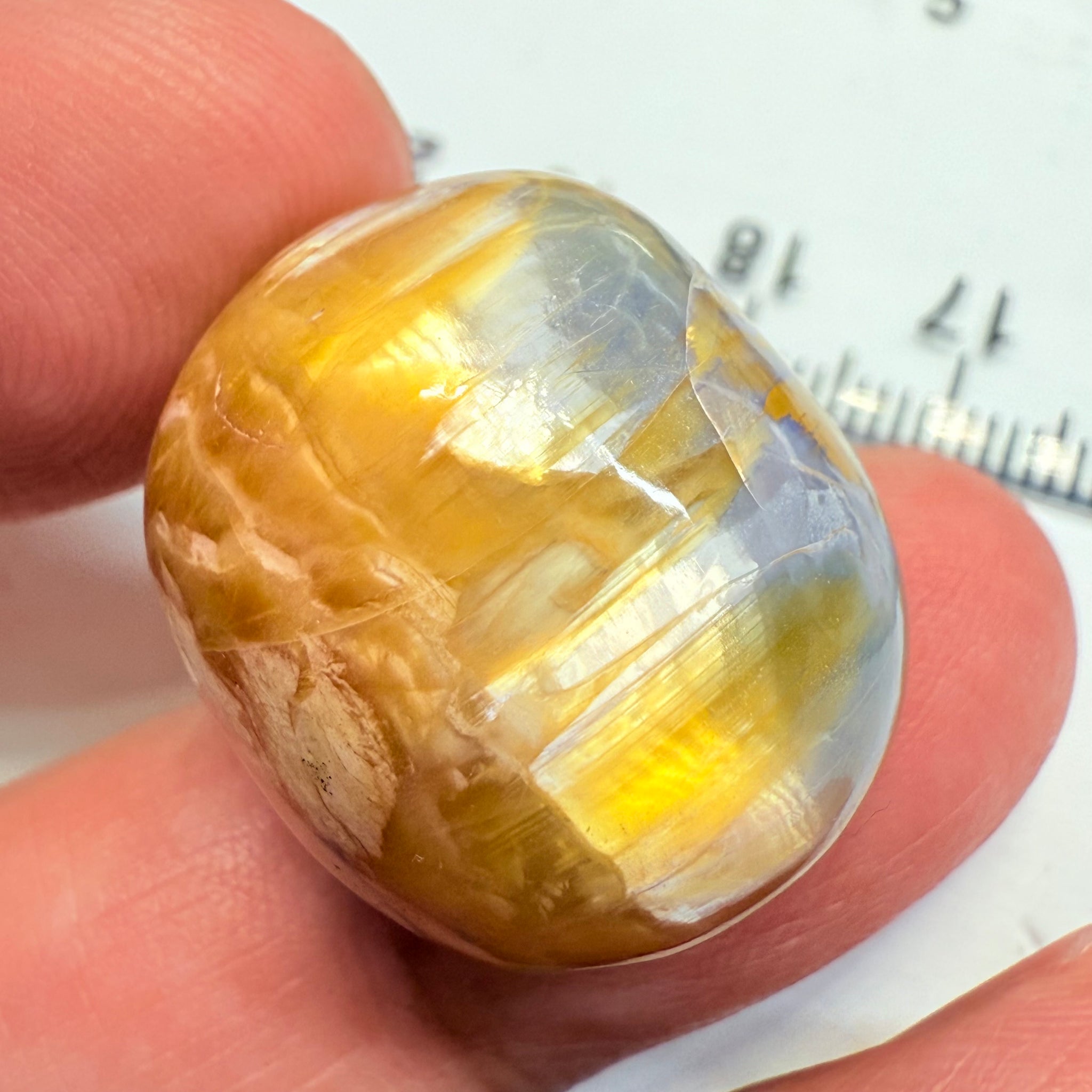 Cats-Eye Opal, 38.46ct, Tanzania, Untreated Unheated
