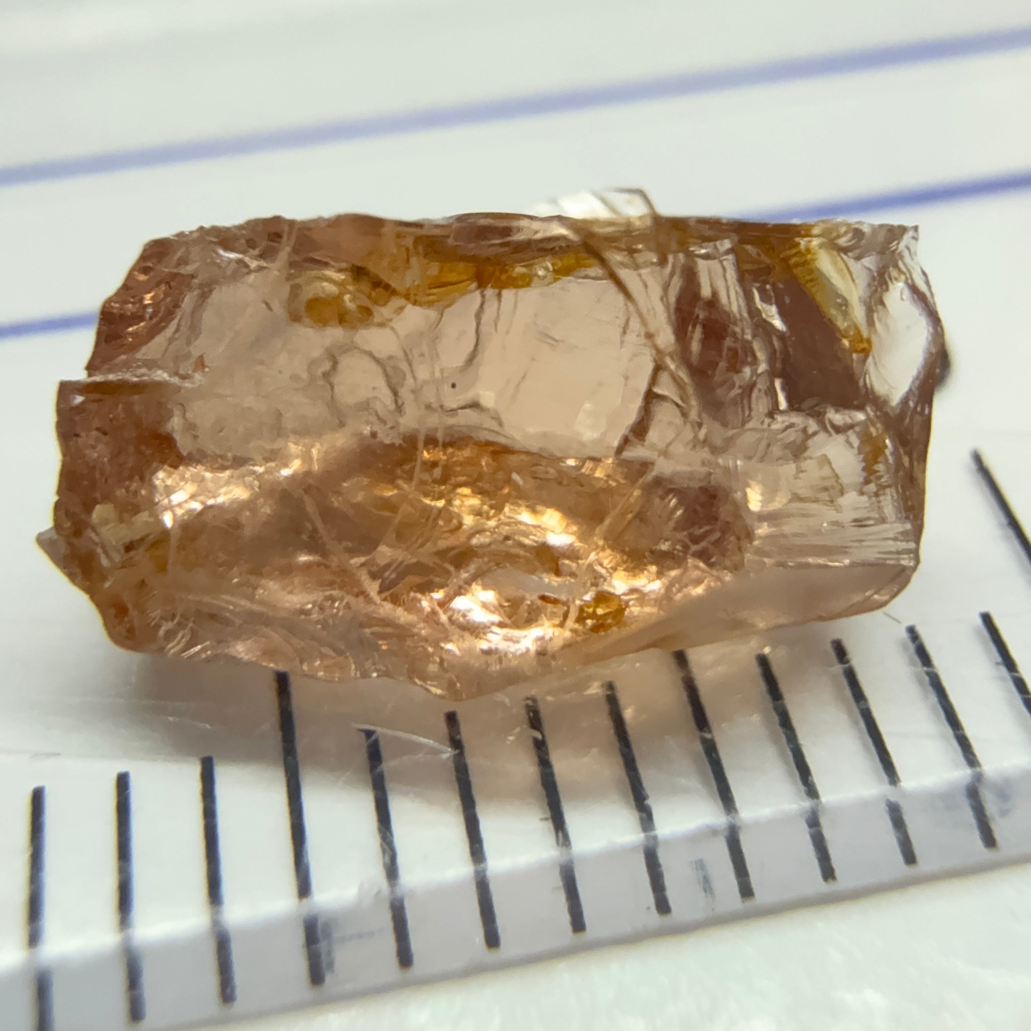 Peach Malaya Garnet, 2.58ct, vvs-if, Unheated Untreated, Umba Valley Tanzania