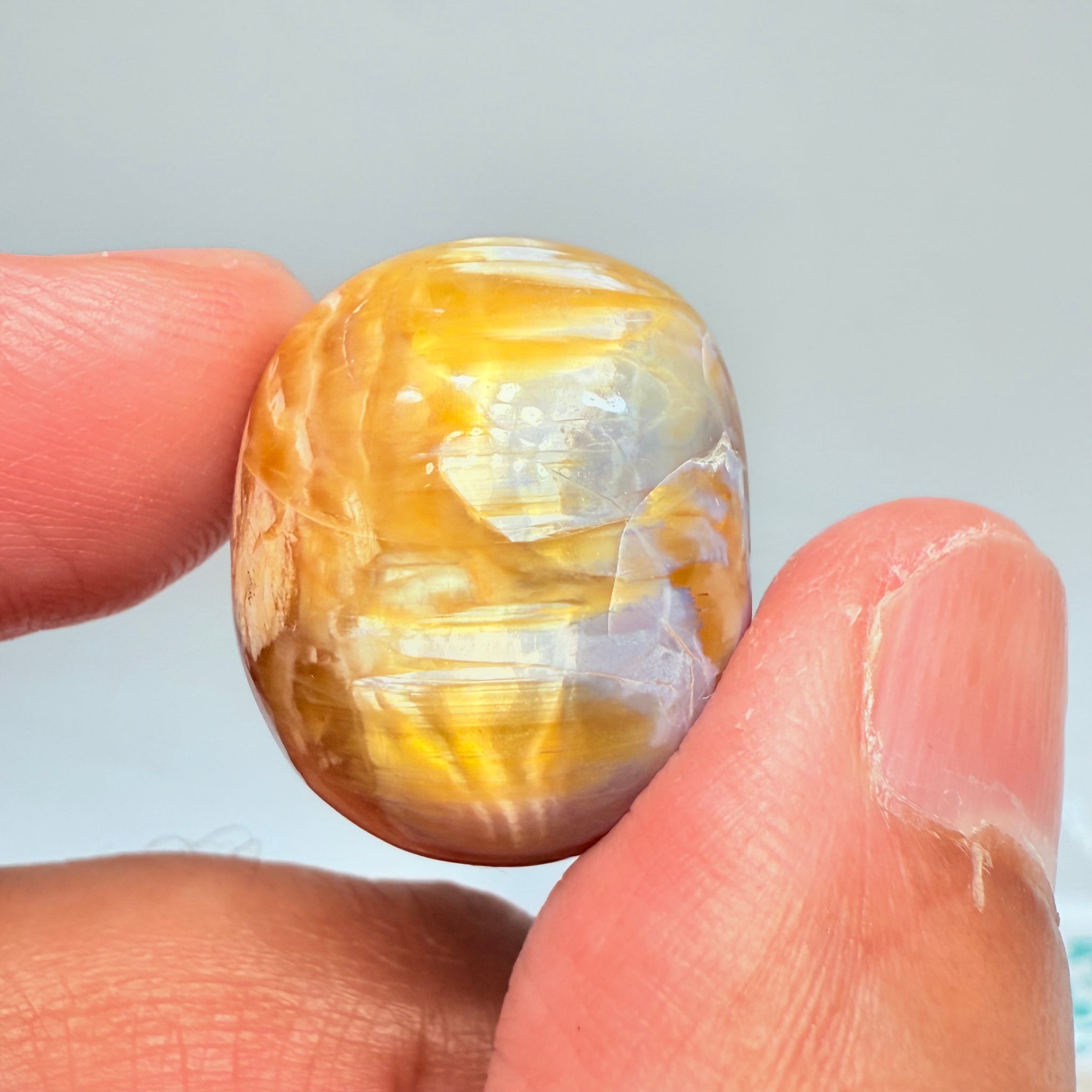 Cats-Eye Opal, 38.46ct, Tanzania, Untreated Unheated