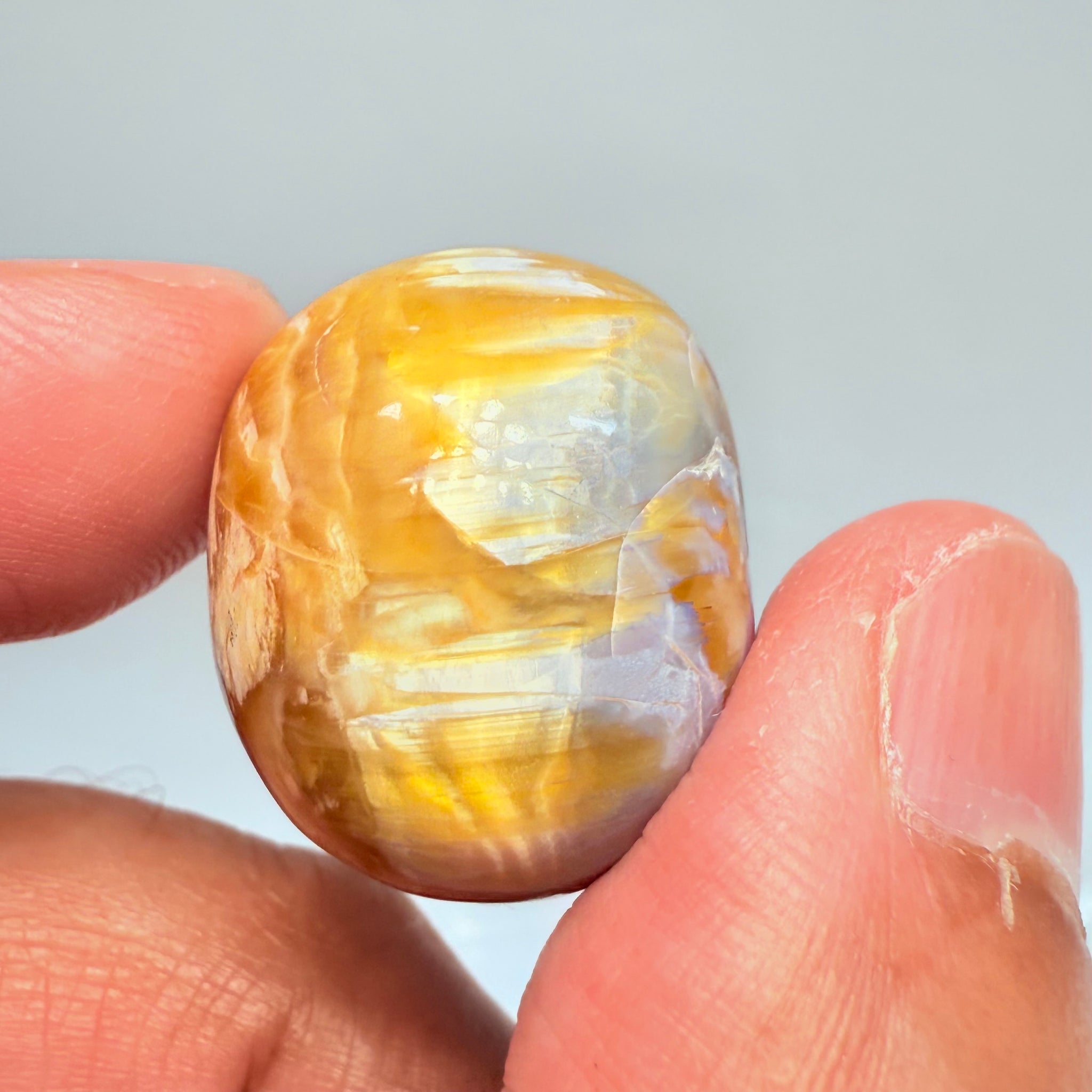 Cats-Eye Opal, 38.46ct, Tanzania, Untreated Unheated