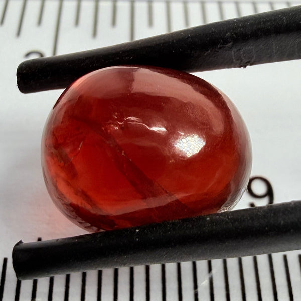 Umba Garnet Cabochon, 8.03ct, Tanzania, Untreated Unheated, looks like a polished pebble