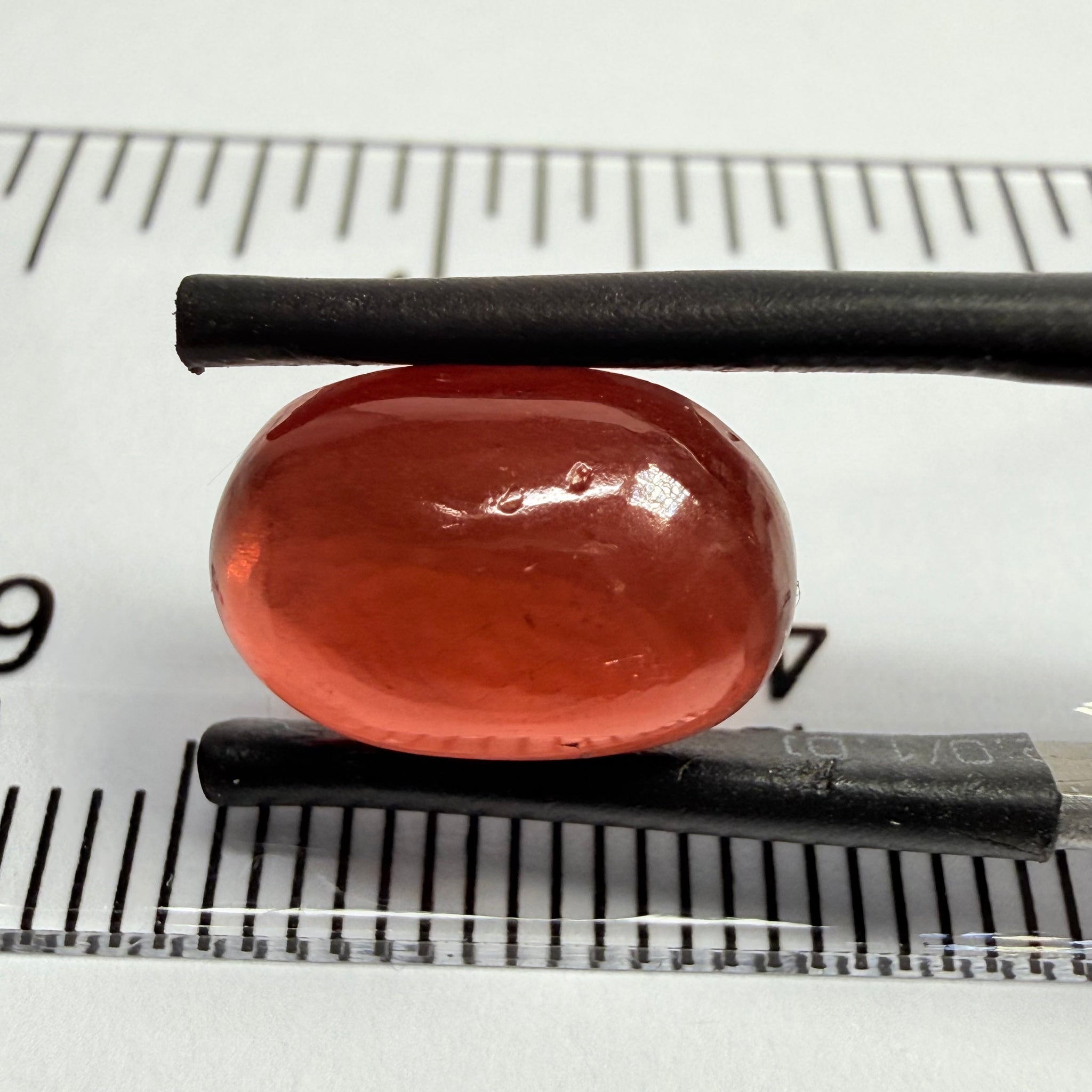 Umba Garnet Cabochon, 6.22ct, Tanzania, Untreated Unheated, looks like a polished pebble