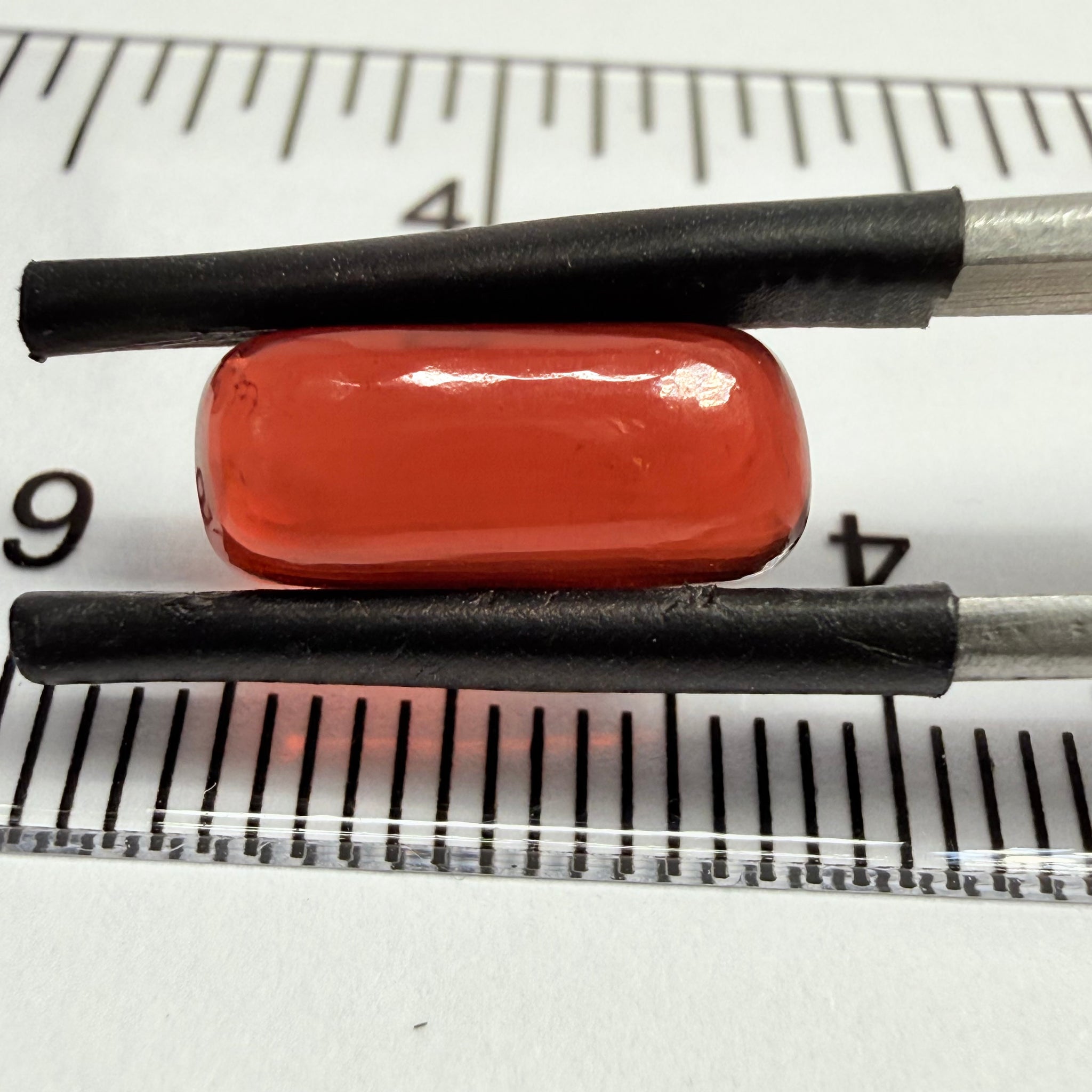 Umba Garnet Cabochon, 4.51ct, Tanzania, Untreated Unheated, looks like a polished pebble