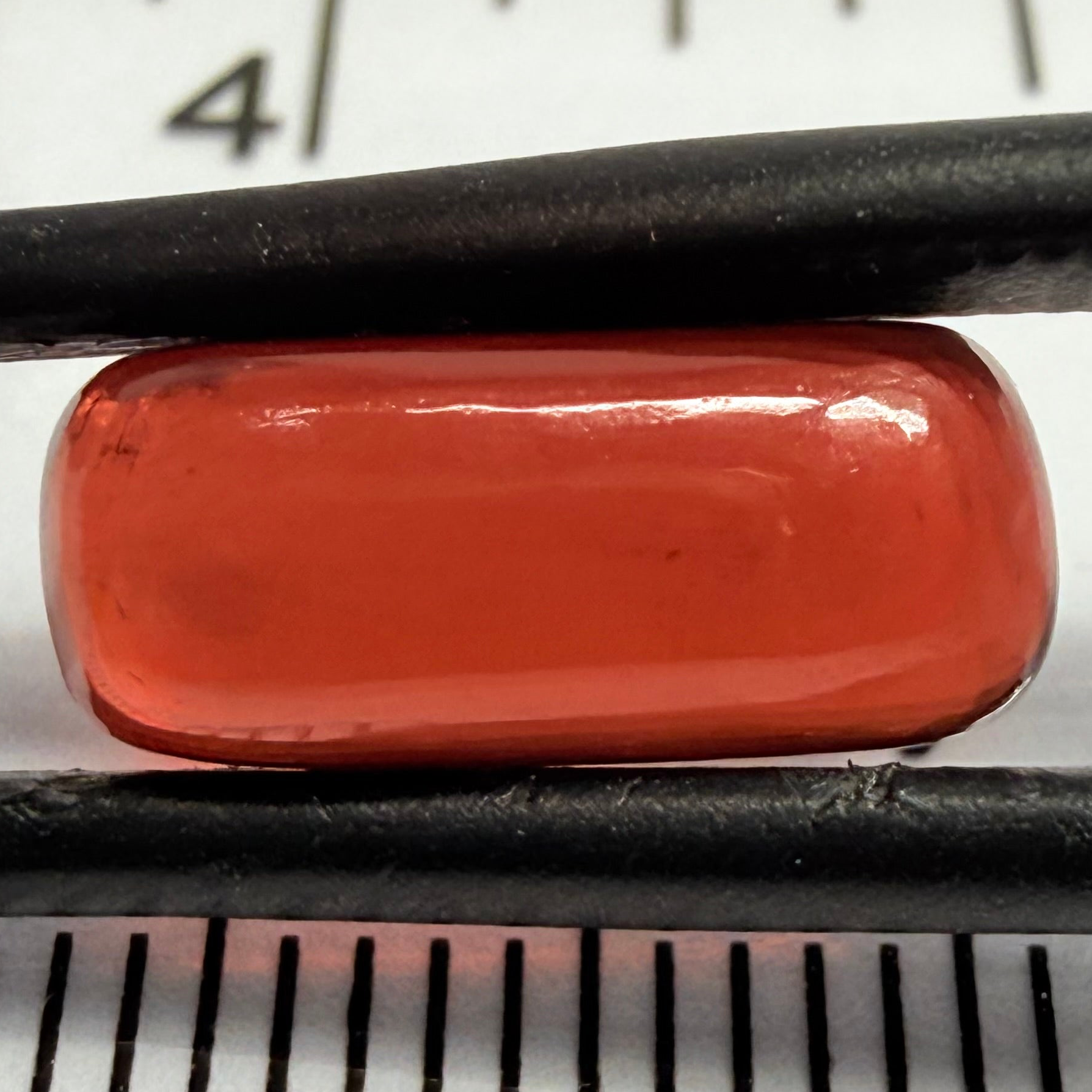 Umba Garnet Cabochon, 4.51ct, Tanzania, Untreated Unheated, looks like a polished pebble