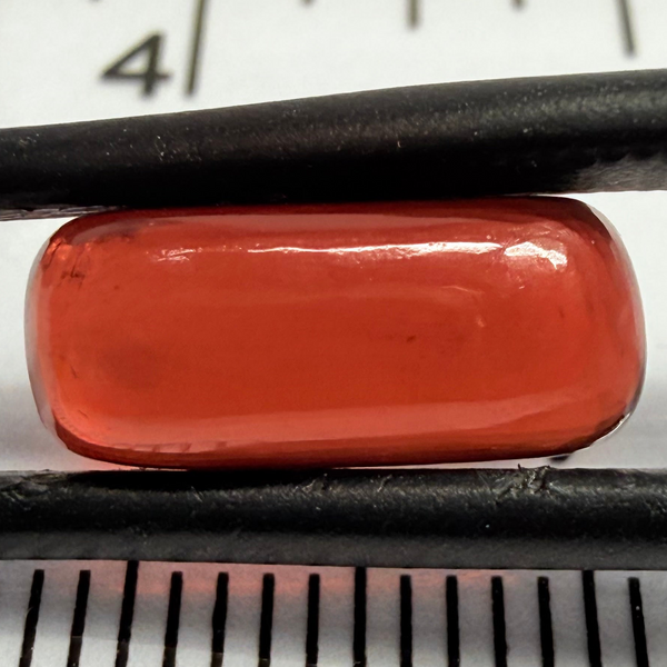 Umba Garnet Cabochon, 4.51ct, Tanzania, Untreated Unheated, looks like a polished pebble