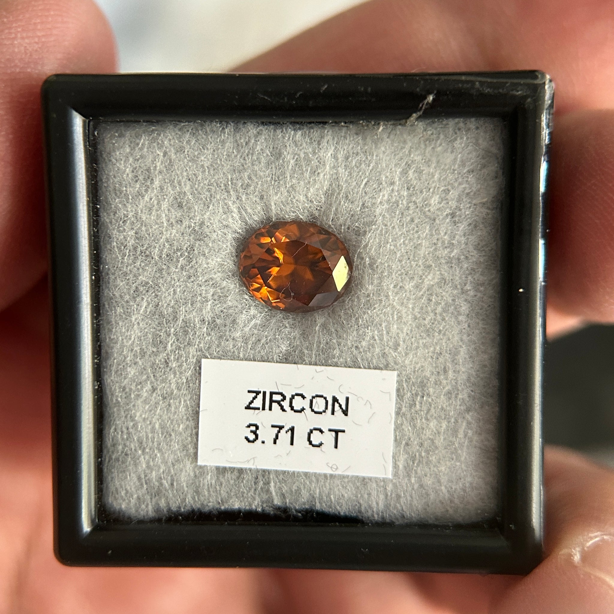 3.71ct Zircon, Tanzania, Unheated Untreated