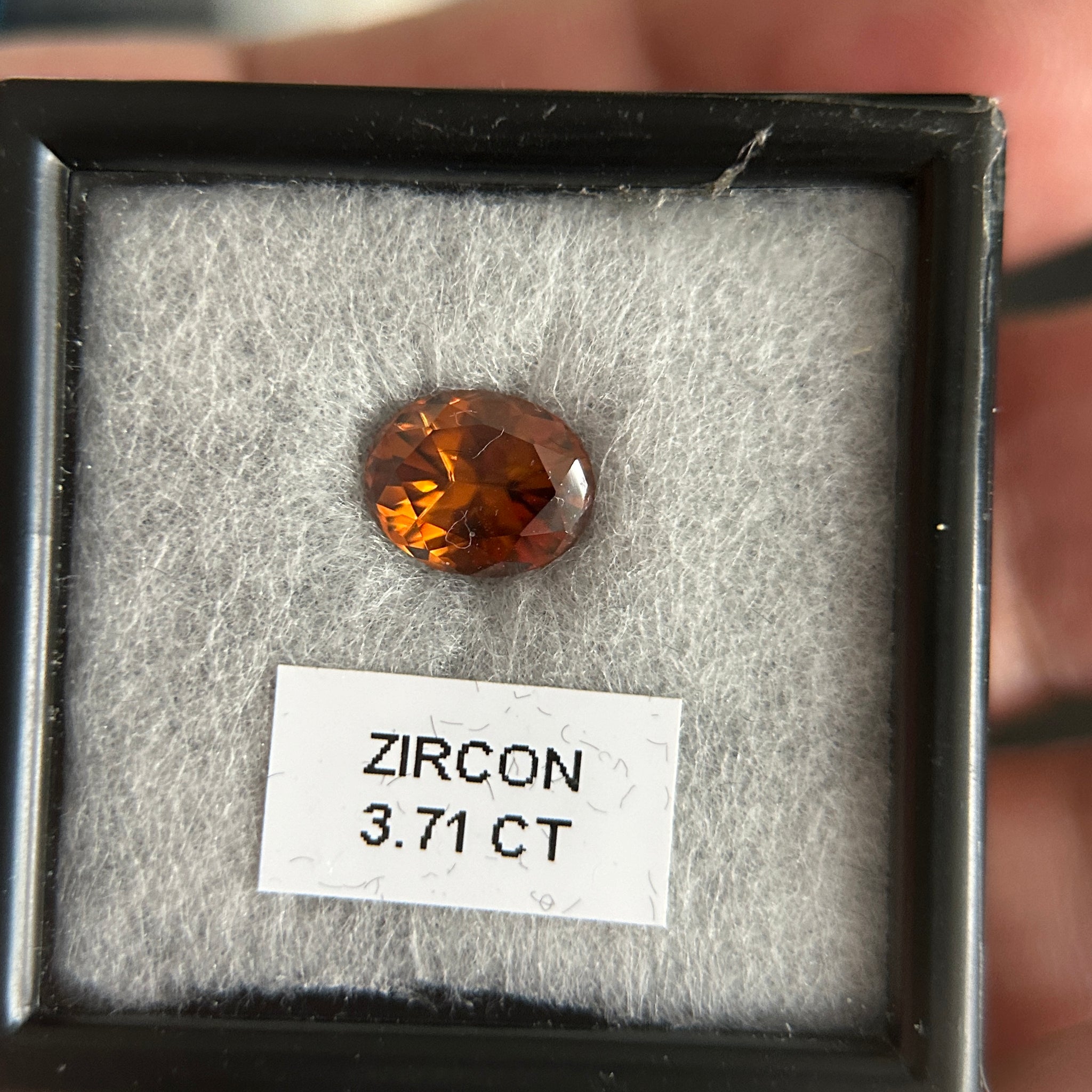 3.71ct Zircon, Tanzania, Unheated Untreated