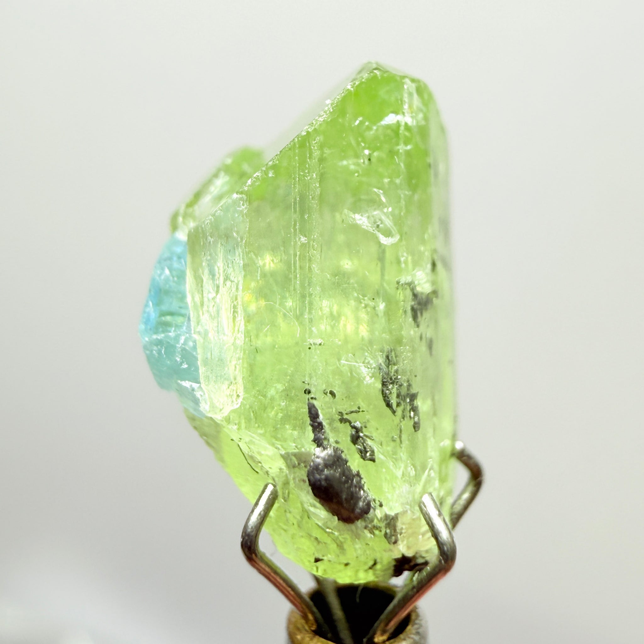 Diopside Crystal with Apatite, 5.60ct, Merelani, Tanzania, Untreated Unheated