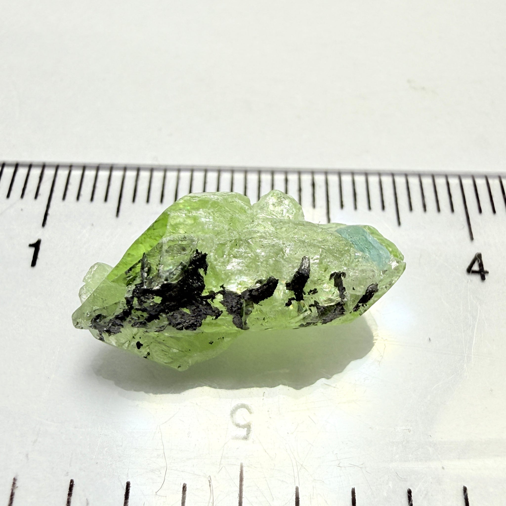 Diopside Crystal with Apatite, 10.40ct, Merelani, Tanzania, Untreated Unheated
