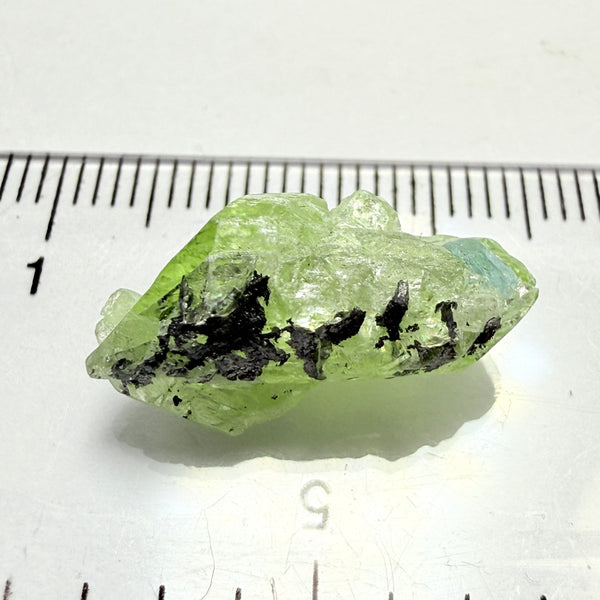 Diopside Crystal with Apatite, 10.40ct, Merelani, Tanzania, Untreated Unheated