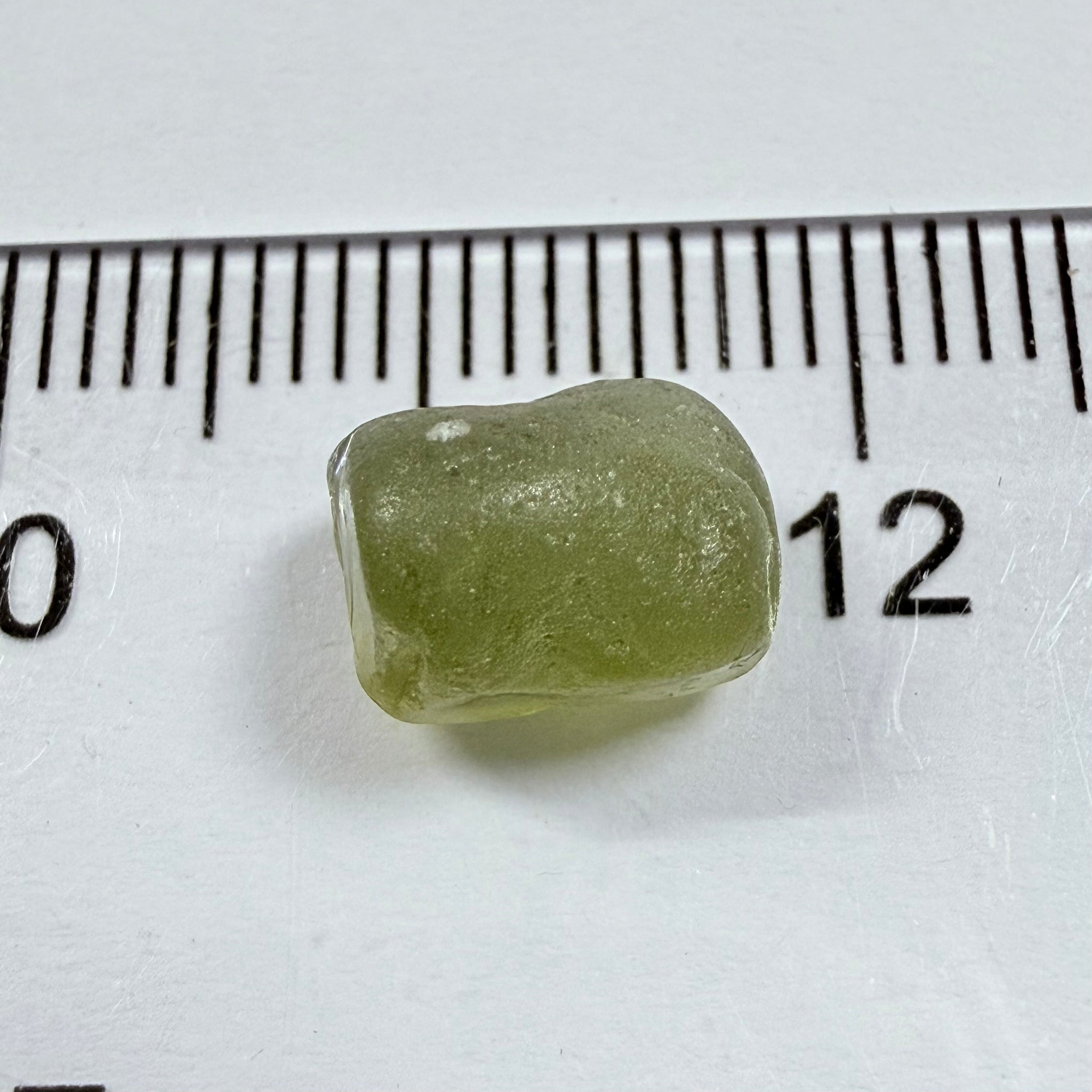 Green Zircon, 5.38ct, Tunduru, Tanzania, Untreated Unheated, moderately included, see backlit torch pics