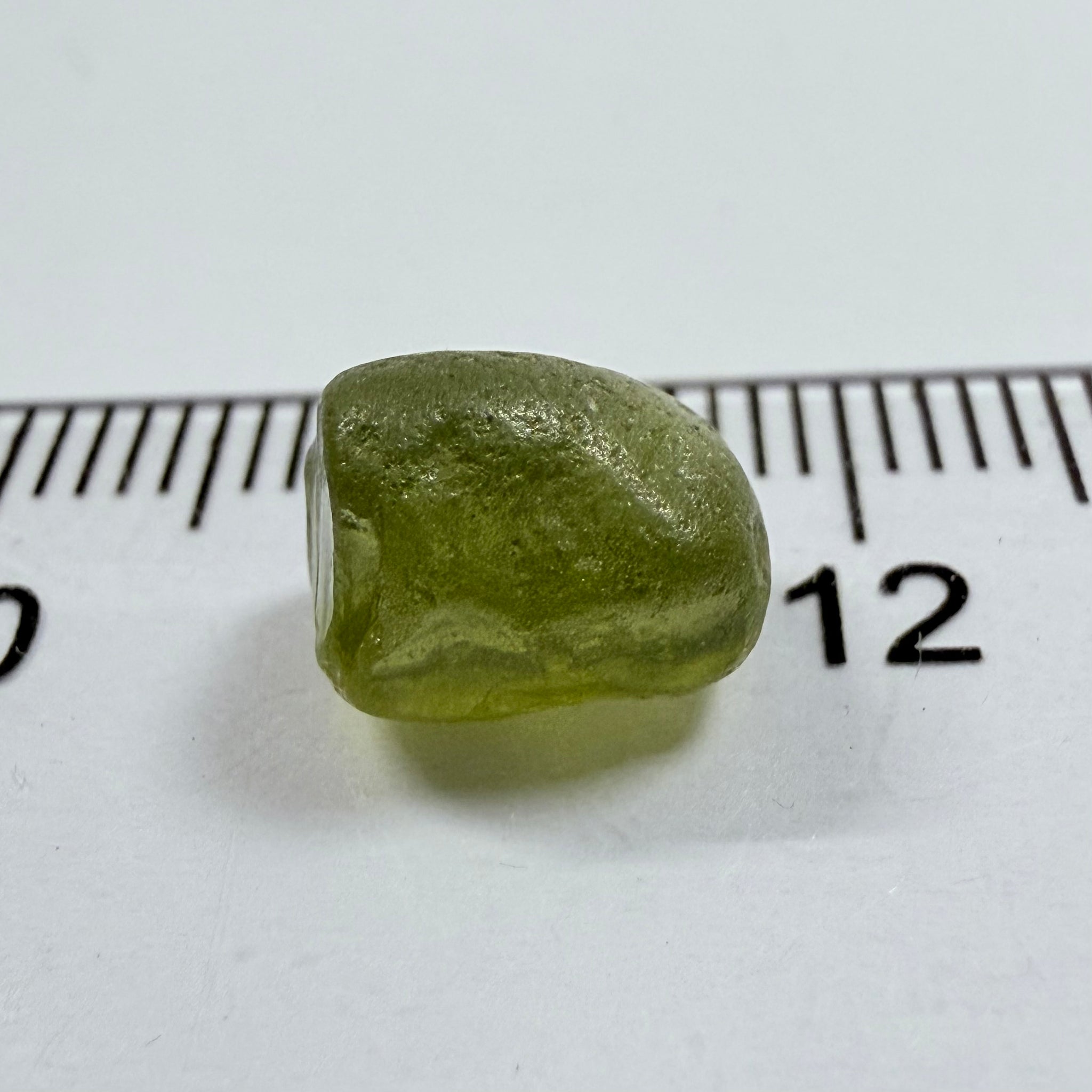 Green Zircon, 5.38ct, Tunduru, Tanzania, Untreated Unheated, moderately included, see backlit torch pics