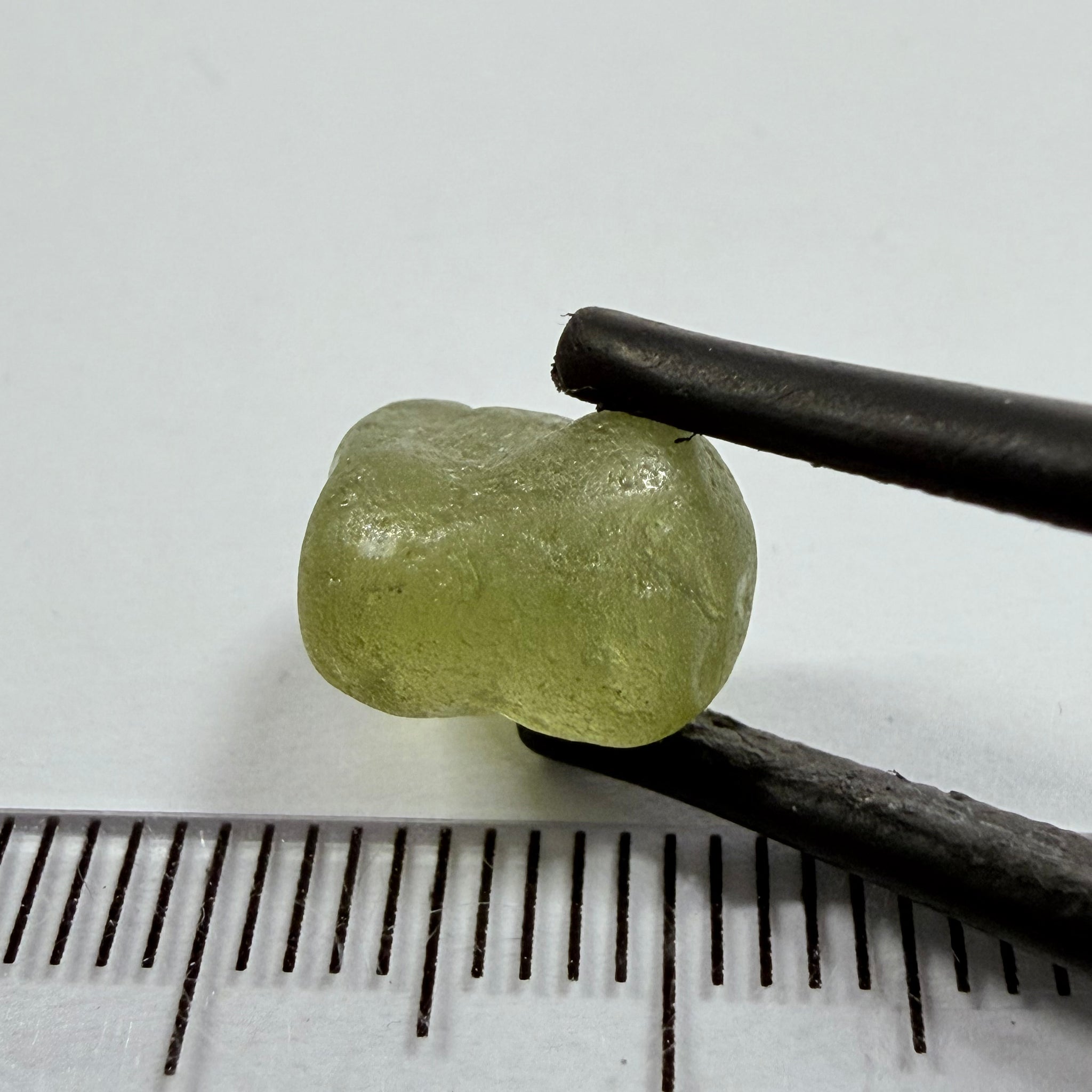 Green Zircon, 5.38ct, Tunduru, Tanzania, Untreated Unheated, moderately included, see backlit torch pics