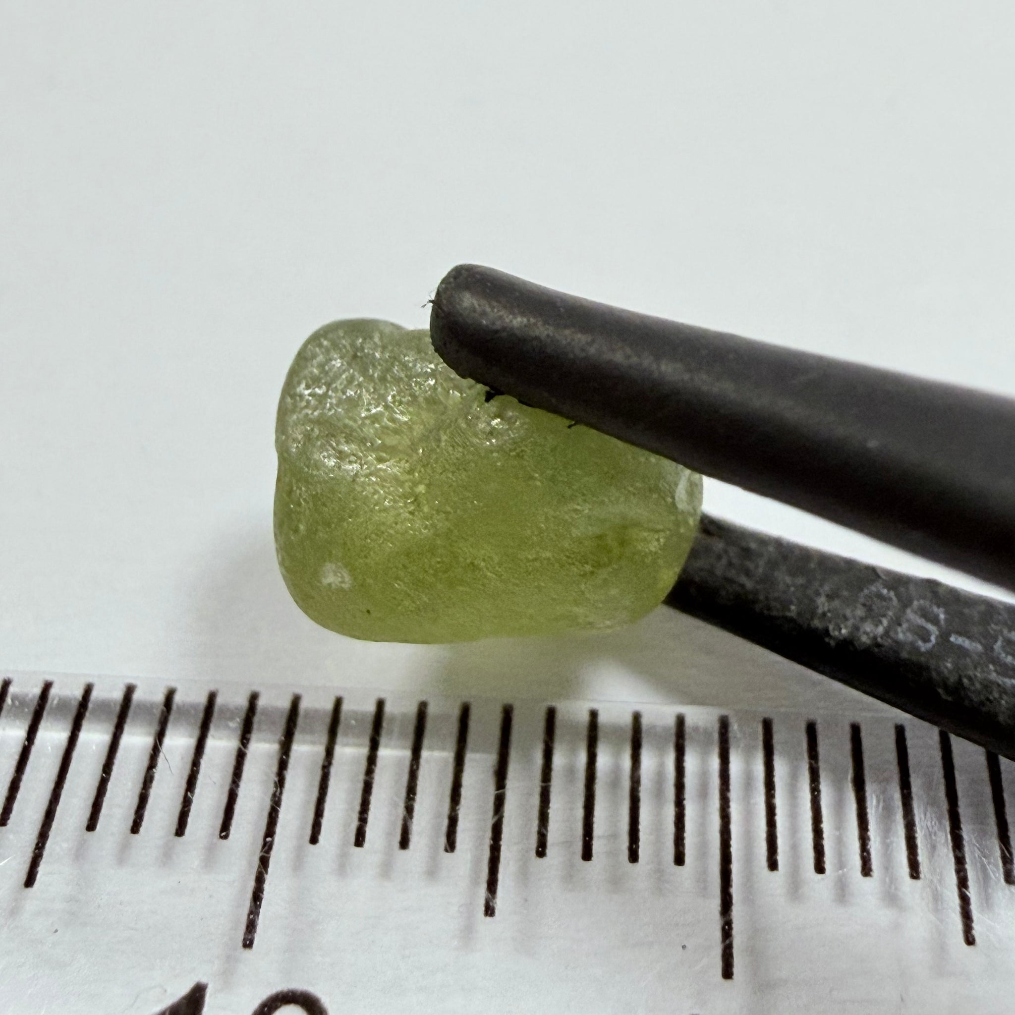 Green Zircon, 5.38ct, Tunduru, Tanzania, Untreated Unheated, moderately included, see backlit torch pics