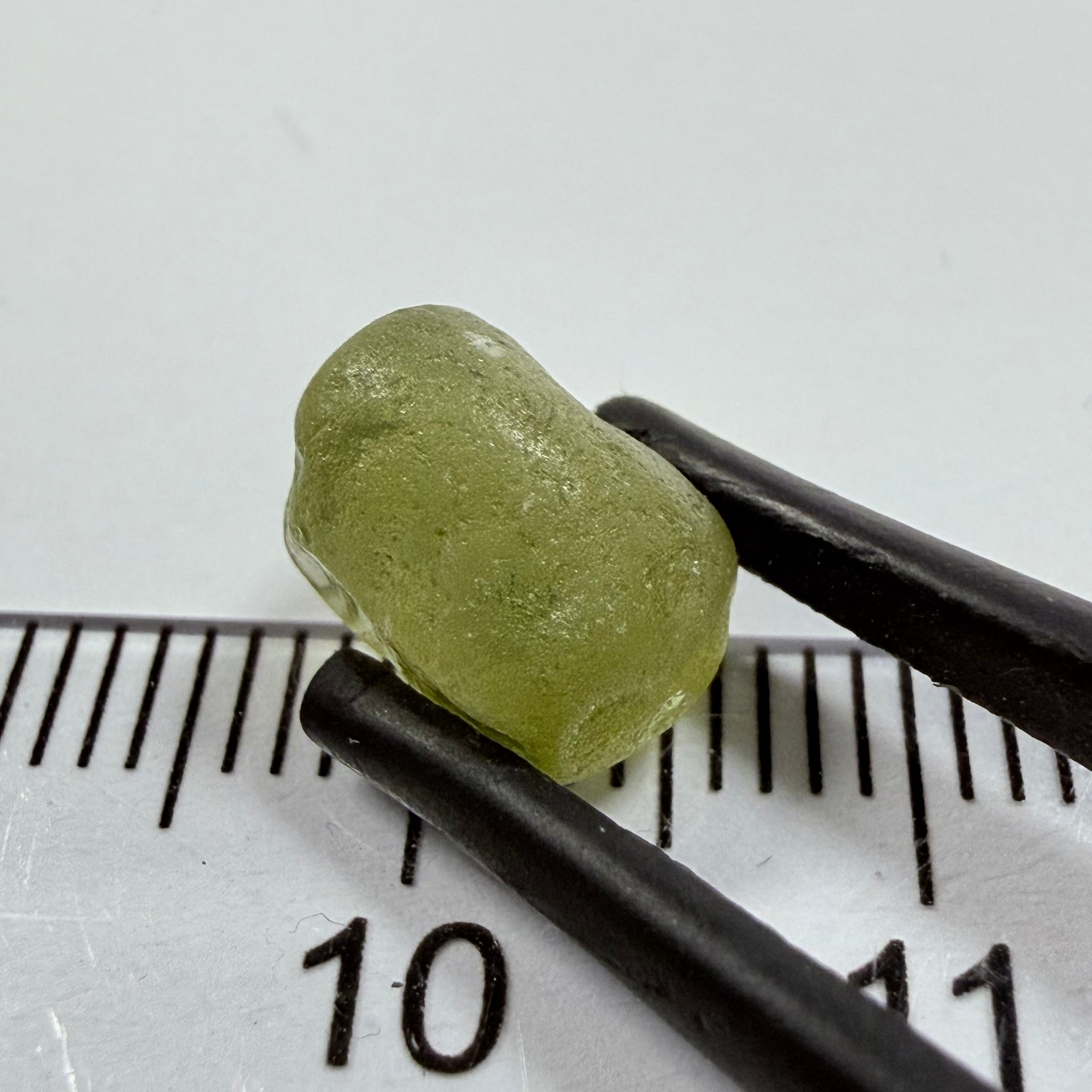 Green Zircon, 5.38ct, Tunduru, Tanzania, Untreated Unheated, moderately included, see backlit torch pics