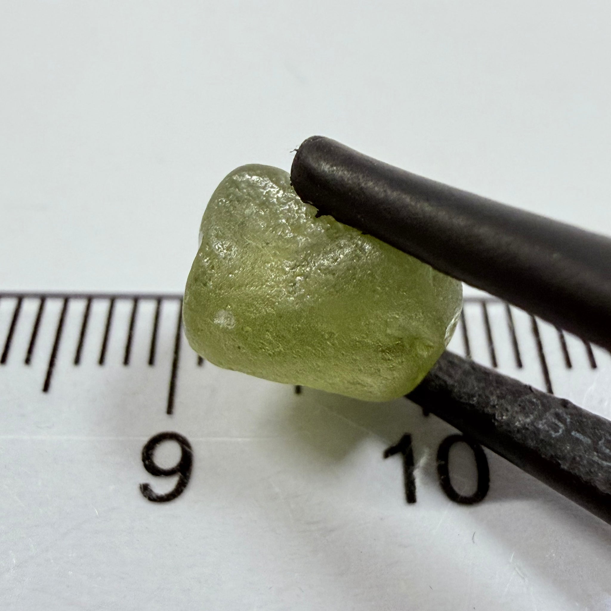 Green Zircon, 5.38ct, Tunduru, Tanzania, Untreated Unheated, moderately included, see backlit torch pics