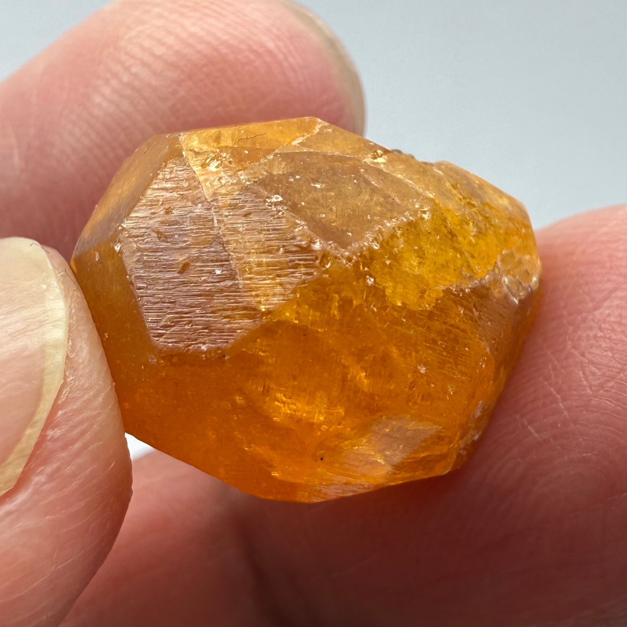 Spessartite Garnet Crystal, 36.03ct, Loliondo, Tanzania. Untreated Unheated