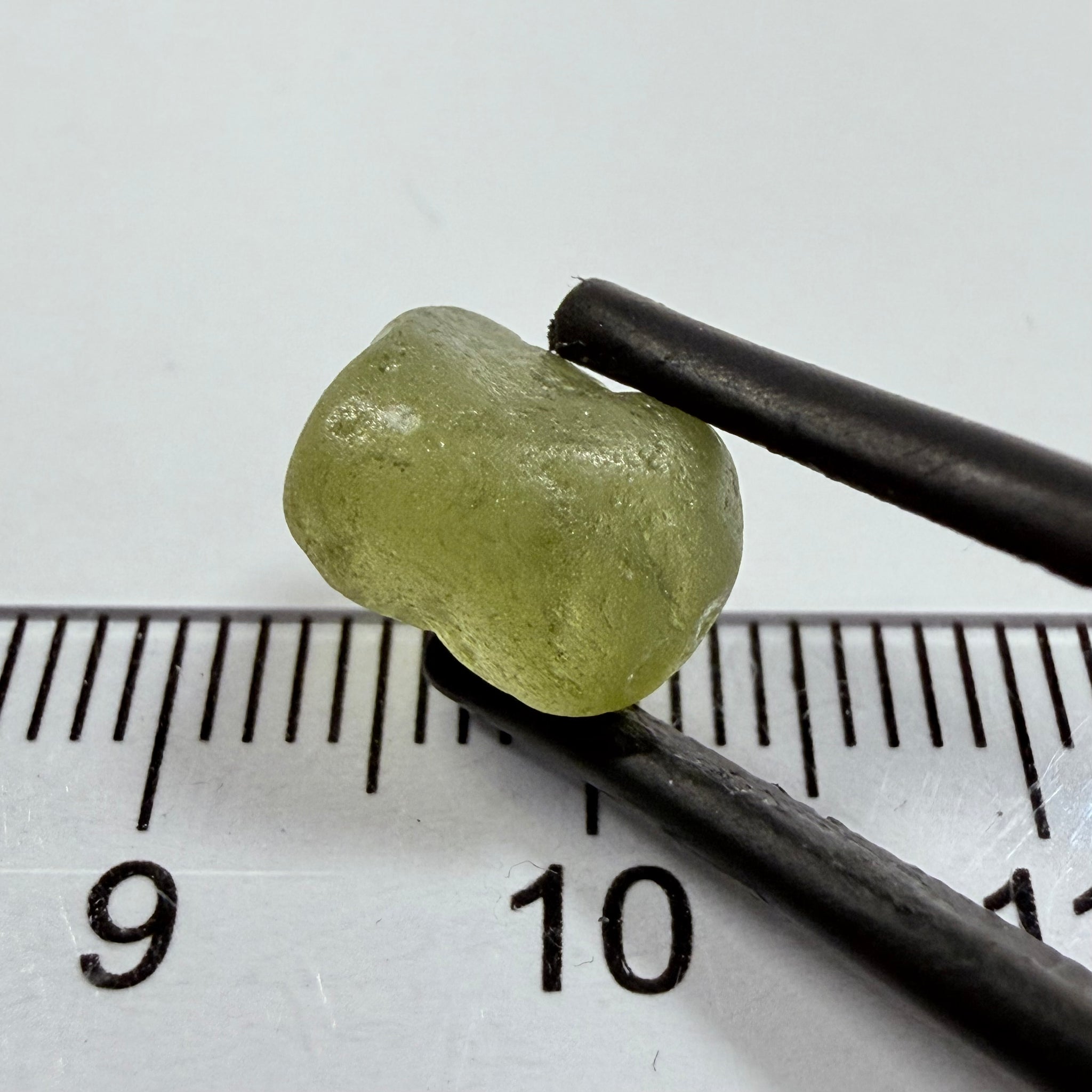 Green Zircon, 5.38ct, Tunduru, Tanzania, Untreated Unheated, moderately included, see backlit torch pics