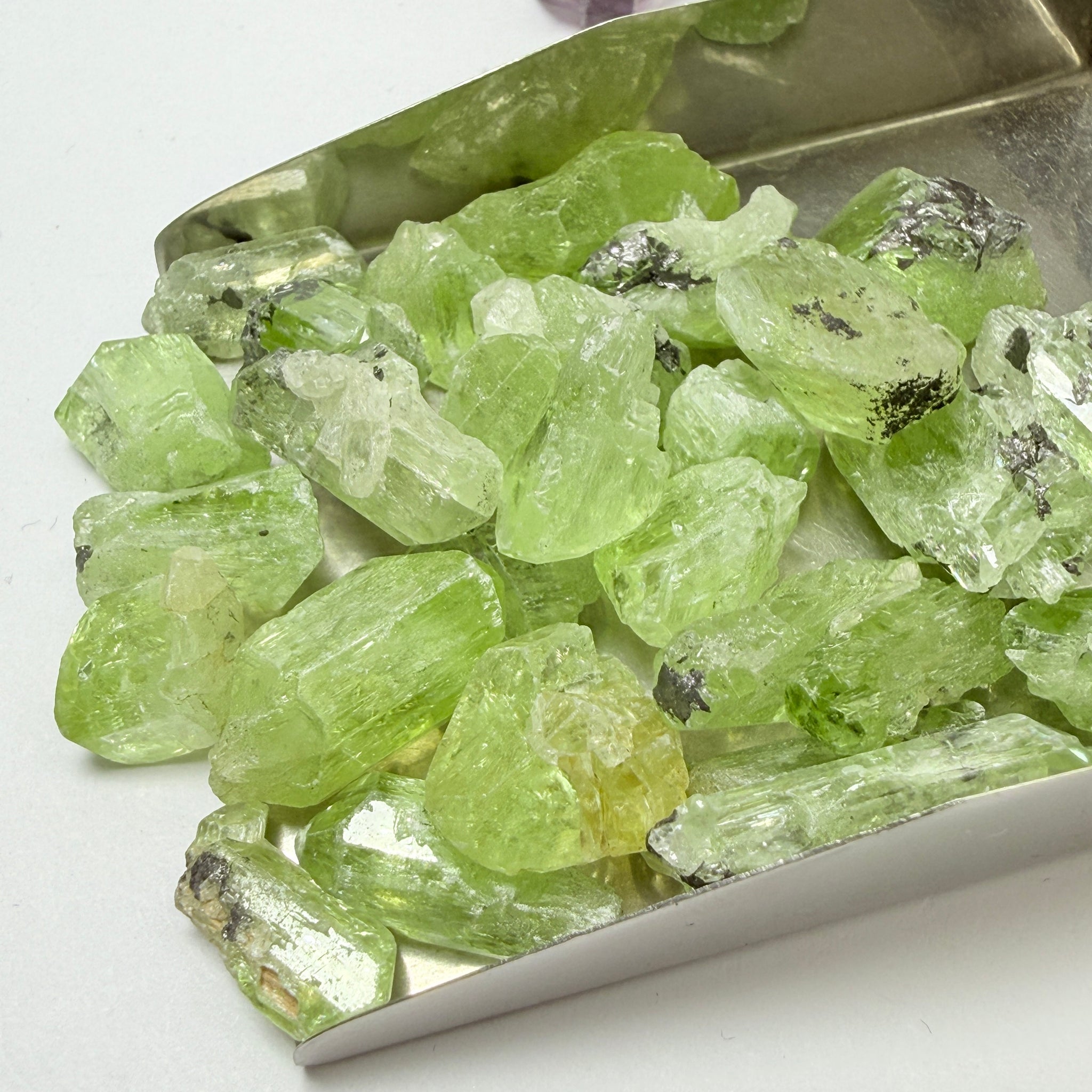 Diopside Crystal Lot, 183.34ct Tanzania, Untreated Unheated, 1cm - 1.5cm sizes