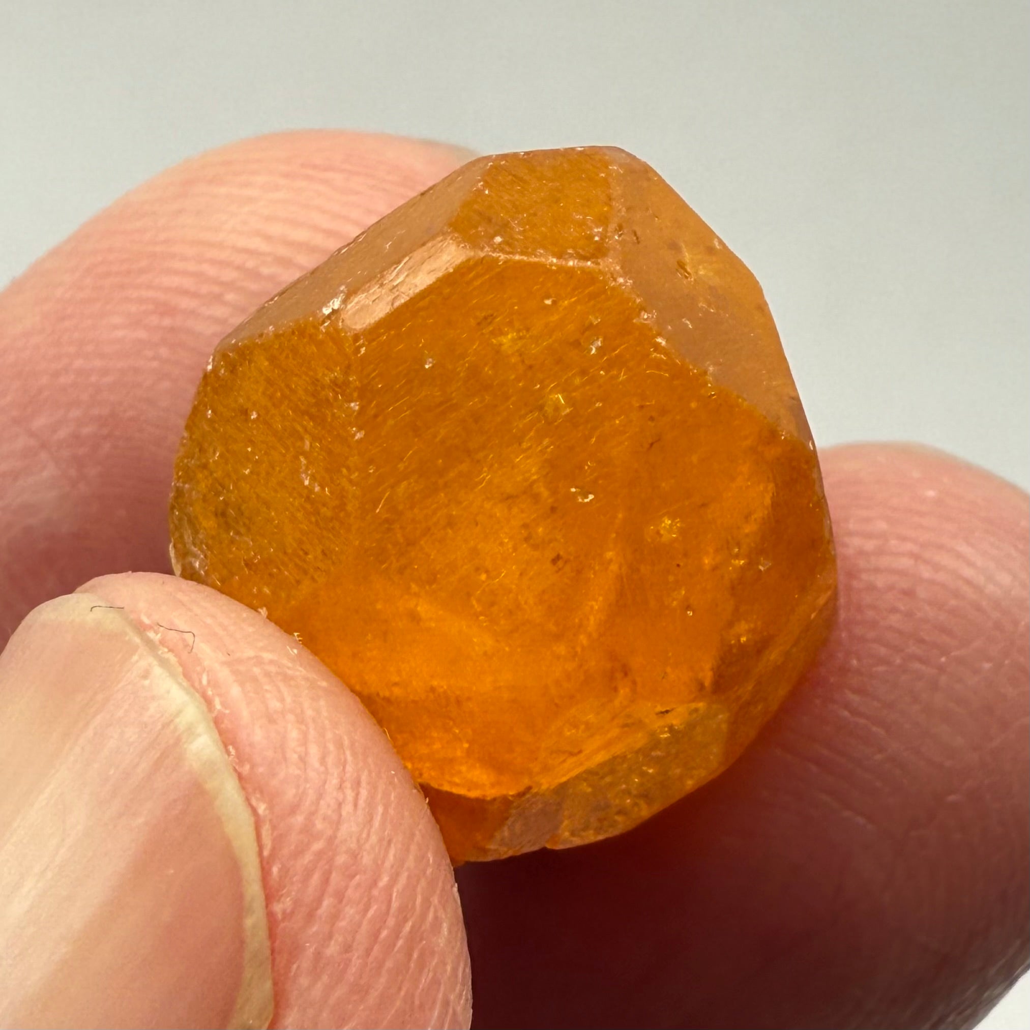 Spessartite Garnet Crystal, 36.03ct, Loliondo, Tanzania. Untreated Unheated