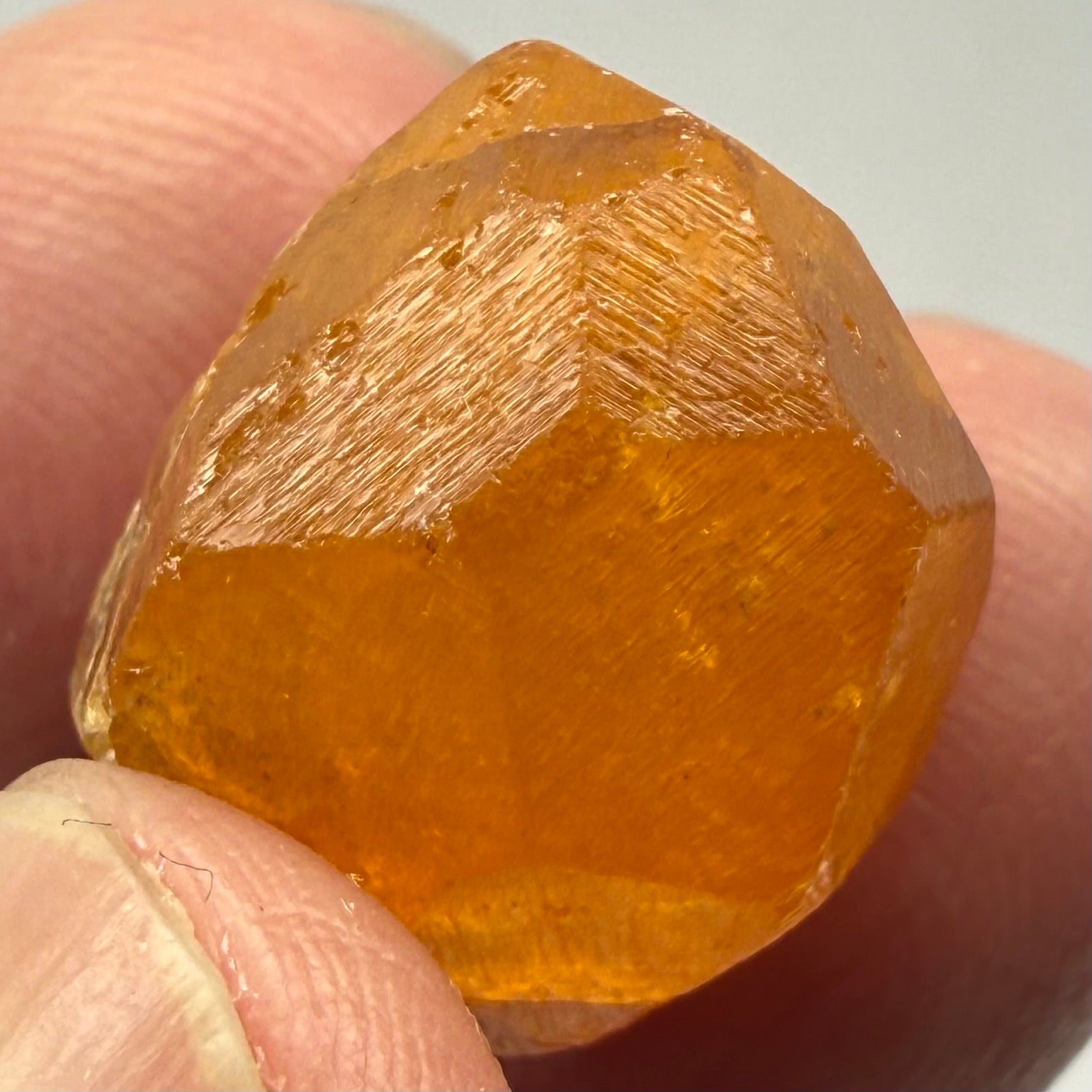 Spessartite Garnet Crystal, 36.03ct, Loliondo, Tanzania. Untreated Unheated