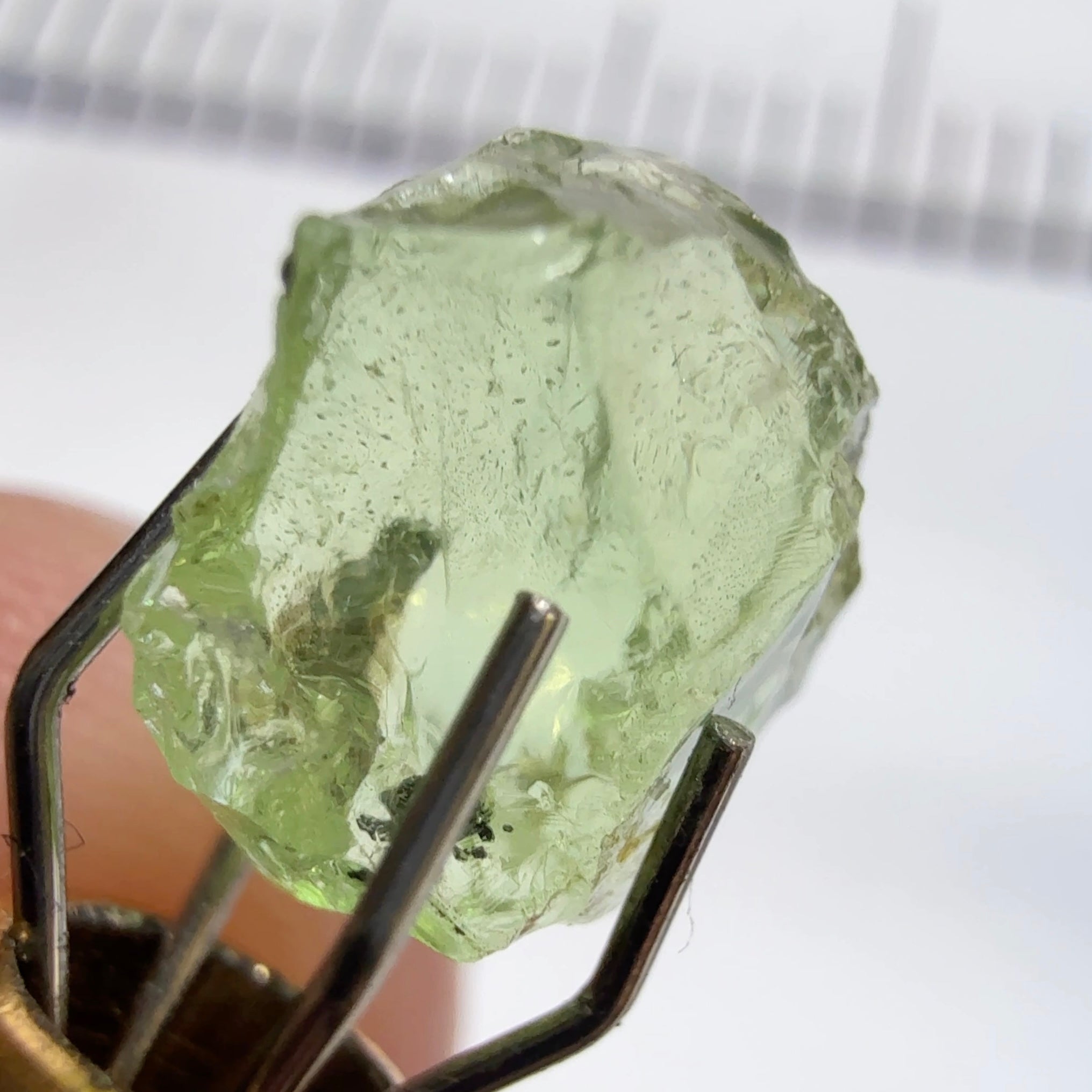 Tsavorite Garnet, 1.89ct, Tanzania, Untreated Unheated, too flat to facet but great to set as is into jewellery