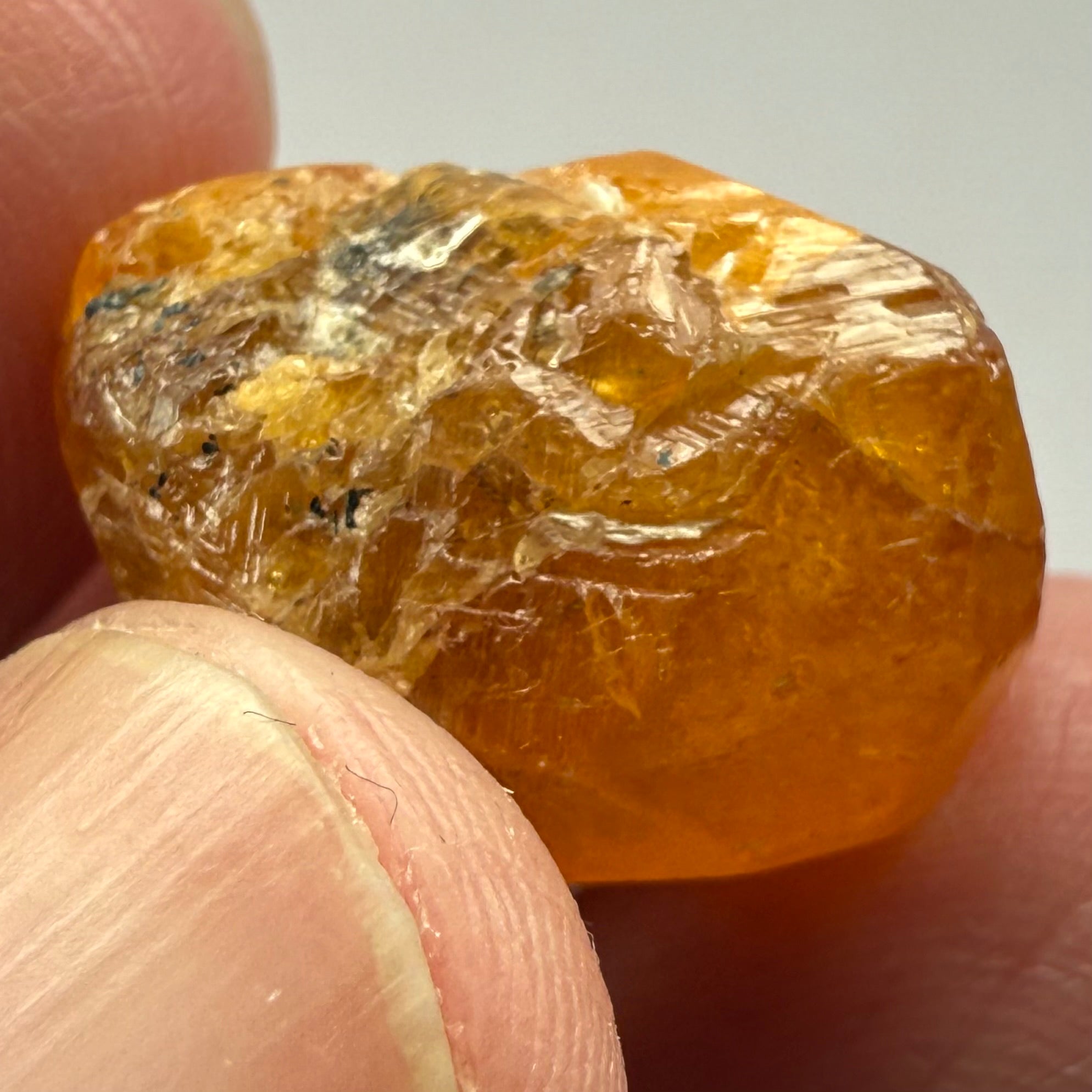 Spessartite Garnet Crystal, 36.03ct, Loliondo, Tanzania. Untreated Unheated