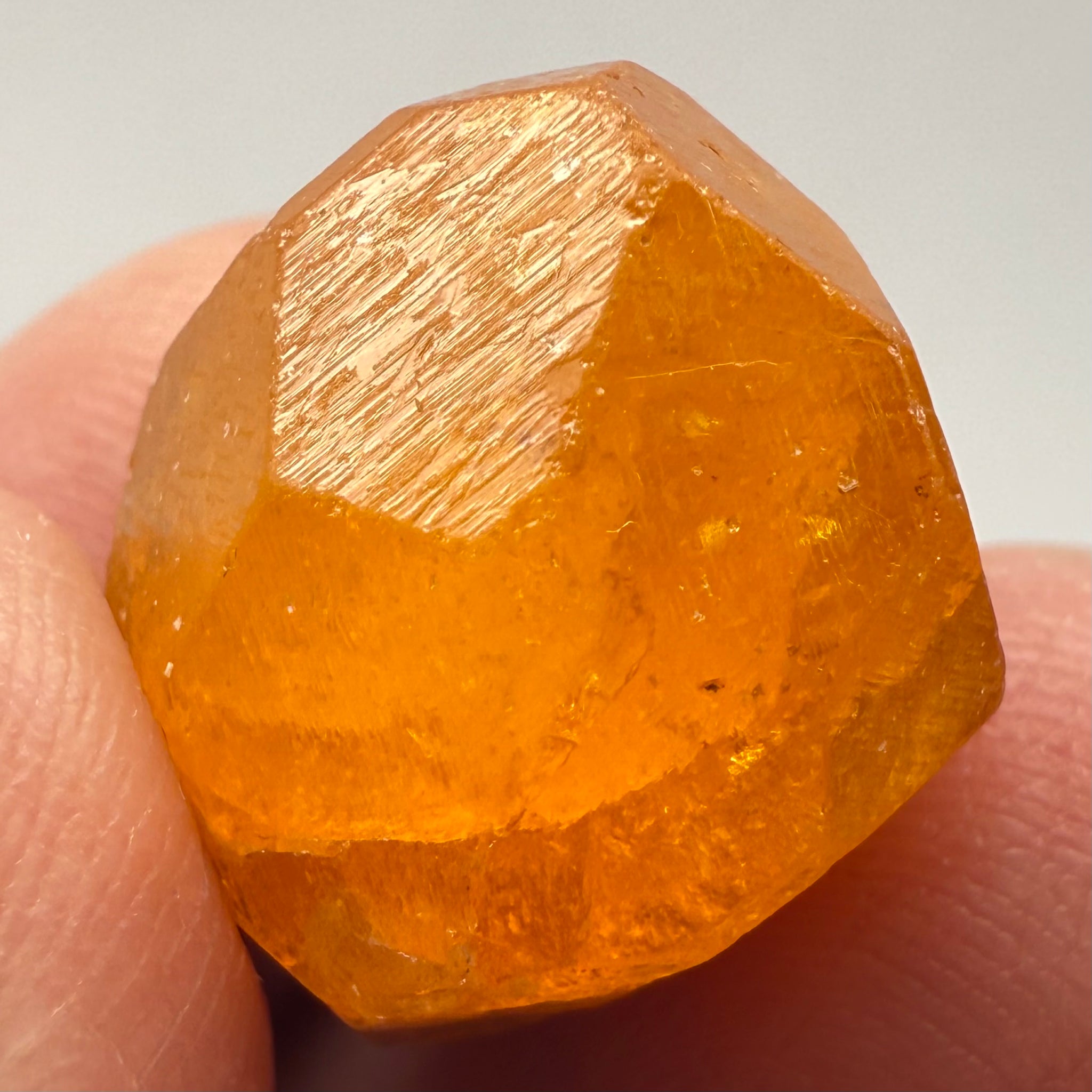 Spessartite Garnet Crystal, 36.03ct, Loliondo, Tanzania. Untreated Unheated