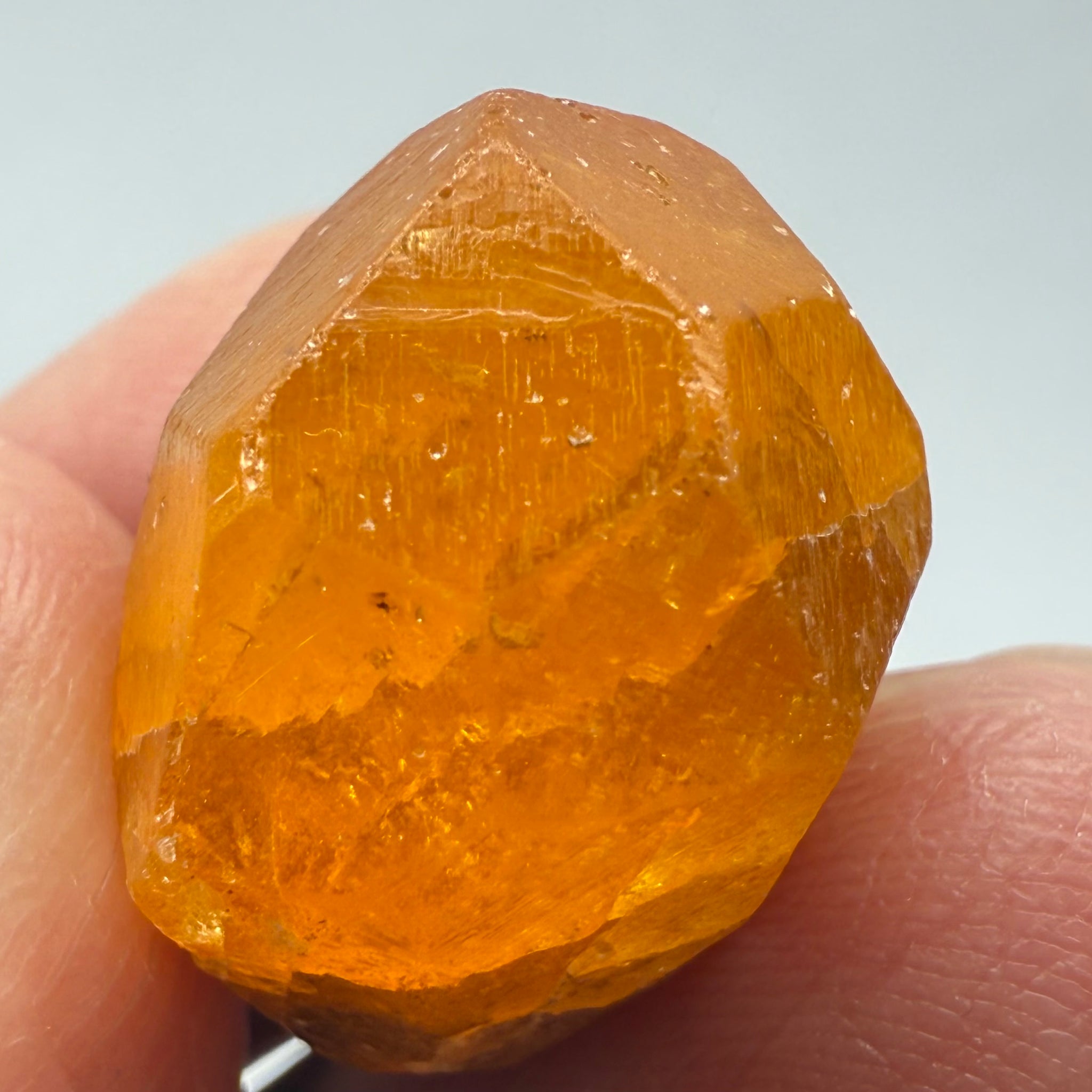 Spessartite Garnet Crystal, 36.03ct, Loliondo, Tanzania. Untreated Unheated