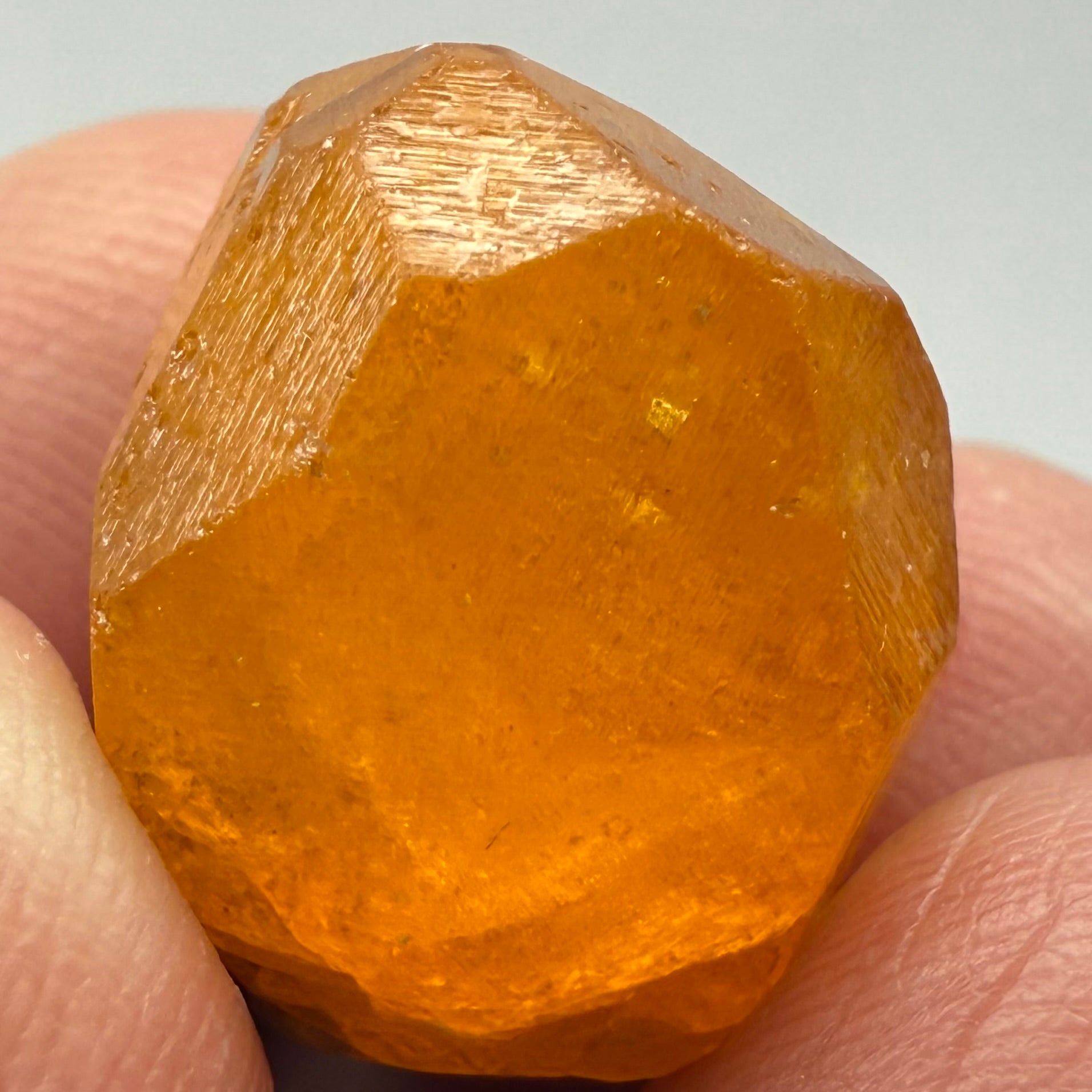 Spessartite Garnet Crystal, 36.03ct, Loliondo, Tanzania. Untreated Unheated