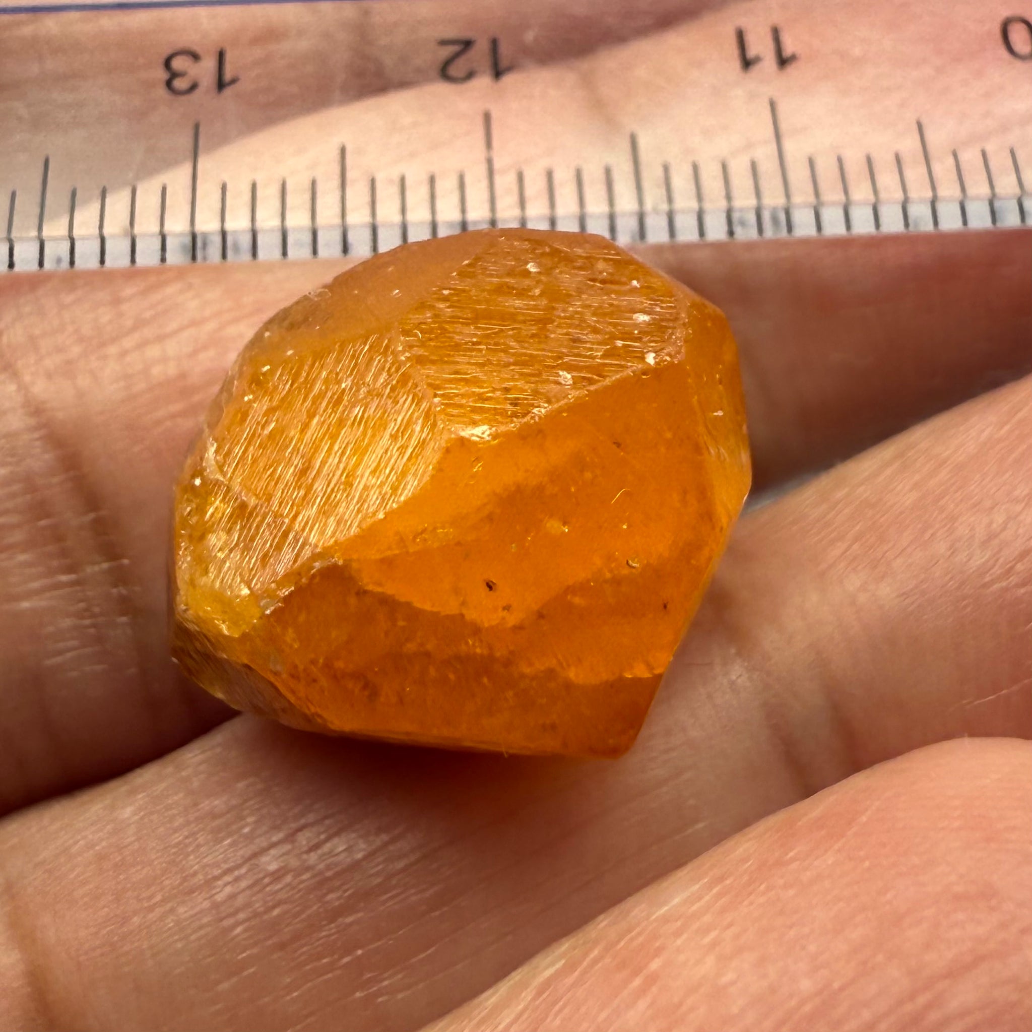 Spessartite Garnet Crystal, 36.03ct, Loliondo, Tanzania. Untreated Unheated