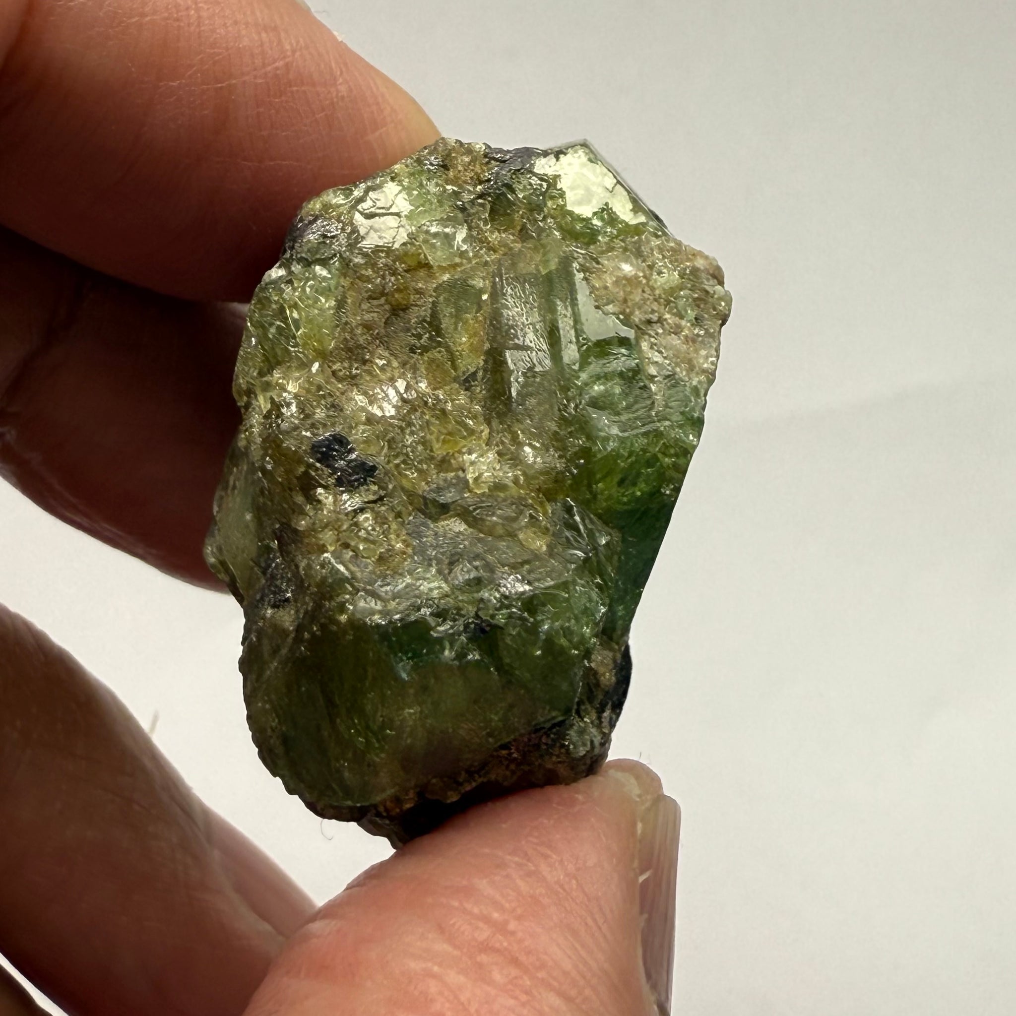 Tsavorite Garnet Crystal on Matrix, 159.8ct, Merelani, Tanzania, Untreated Unheated