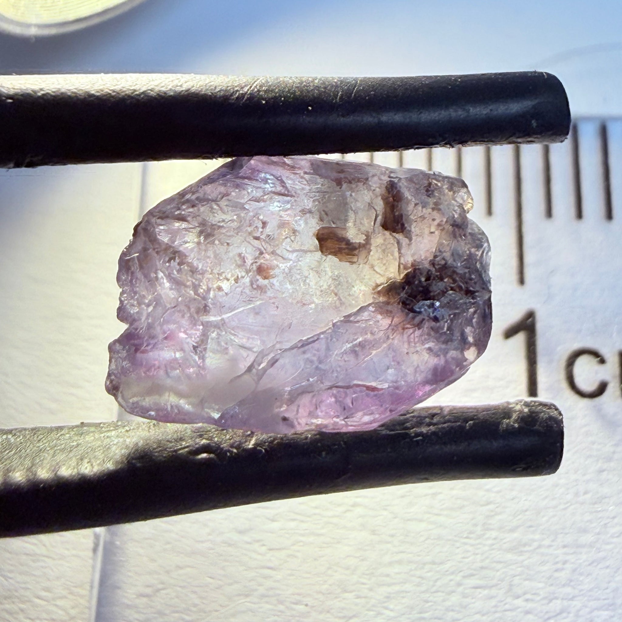 Alexandrite, 3.28ct, Manyara, Tanzania, Untreated Unheated. Good inner Facetable portion, slightly included, once the outer skin gunk is removed. See the videos