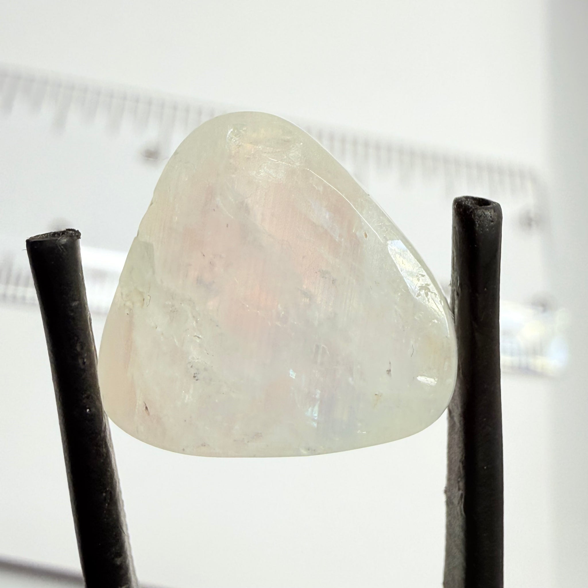 Blue Sheen Moonstone Cabochon, 12.05ct, Tanzania, Untreated Unheated, Inclusions inside but stable