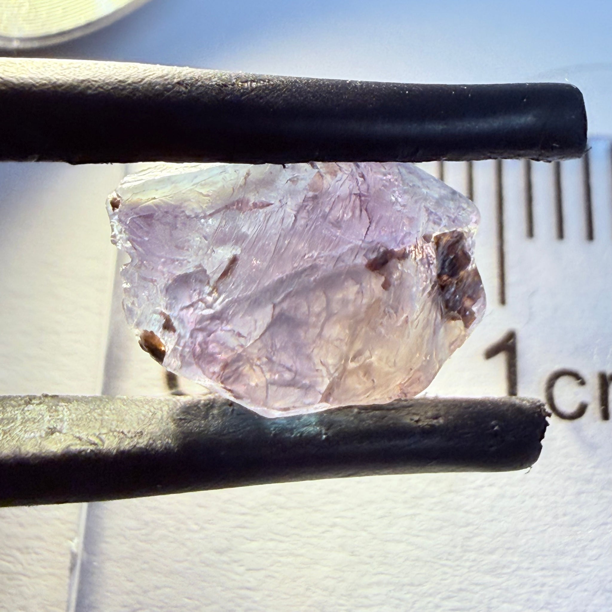 Alexandrite, 3.28ct, Manyara, Tanzania, Untreated Unheated. Good inner Facetable portion, slightly included, once the outer skin gunk is removed. See the videos