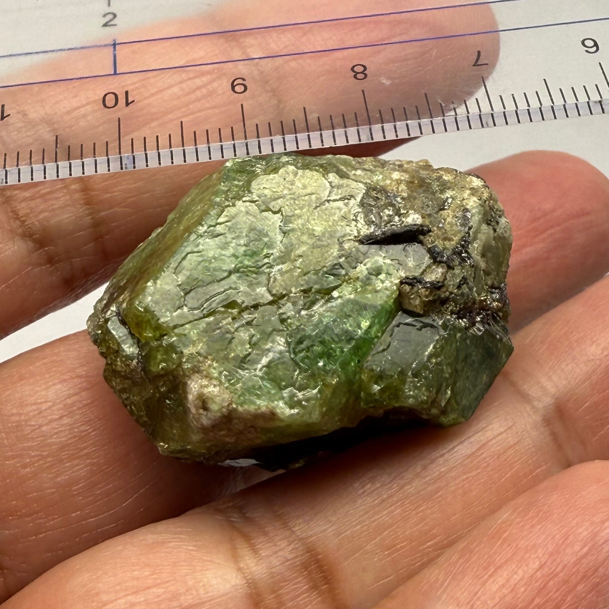 Tsavorite Garnet Crystal on Matrix, 159.8ct, Merelani, Tanzania, Untreated Unheated