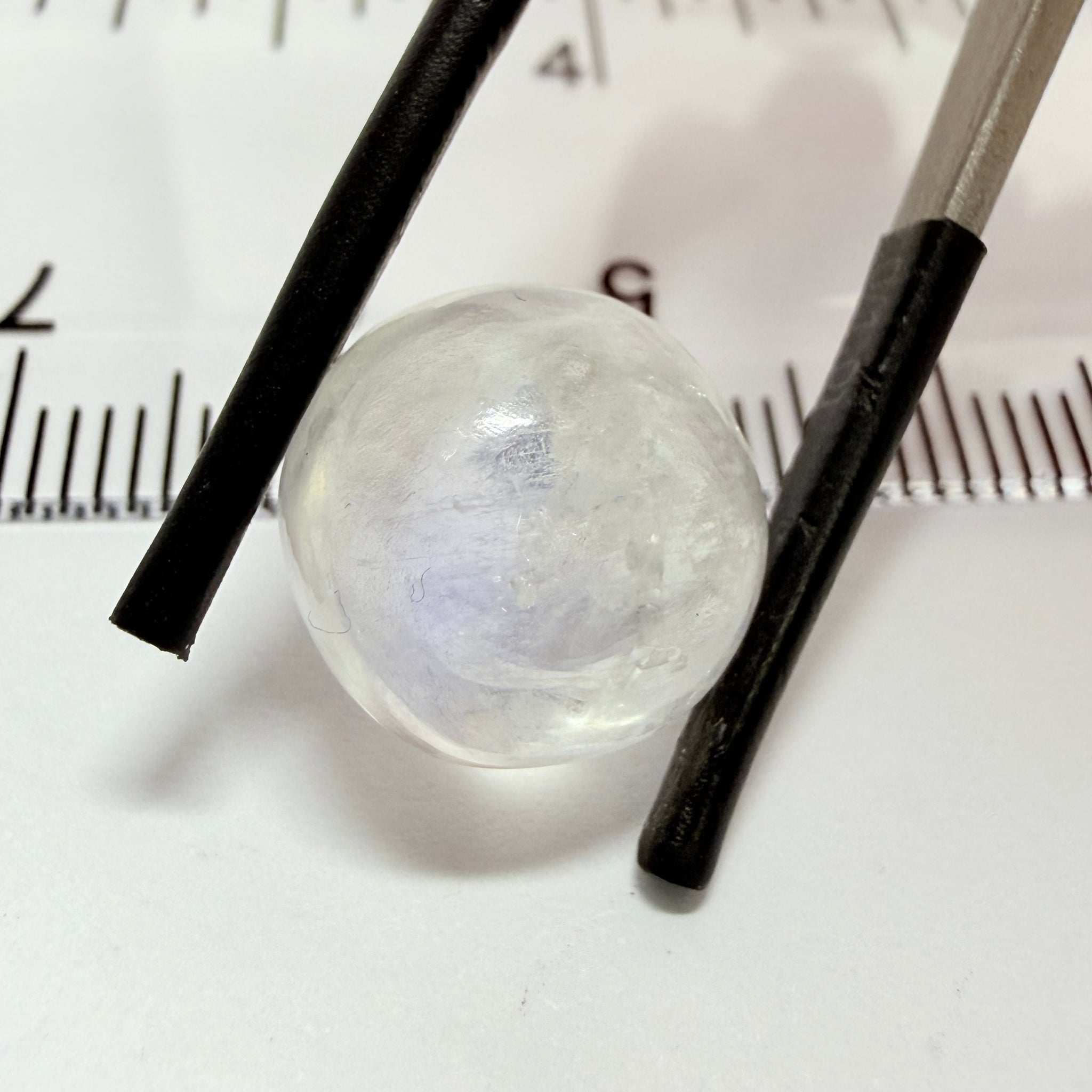 Blue Sheen Moonstone Cabochon, 7.19ct, Tanzania, Untreated Unheated, faint sheen