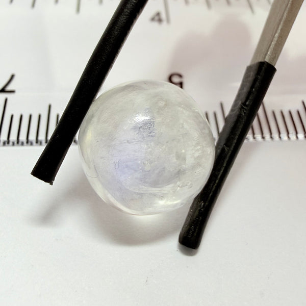 Blue Sheen Moonstone Cabochon, 7.19ct, Tanzania, Untreated Unheated, faint sheen