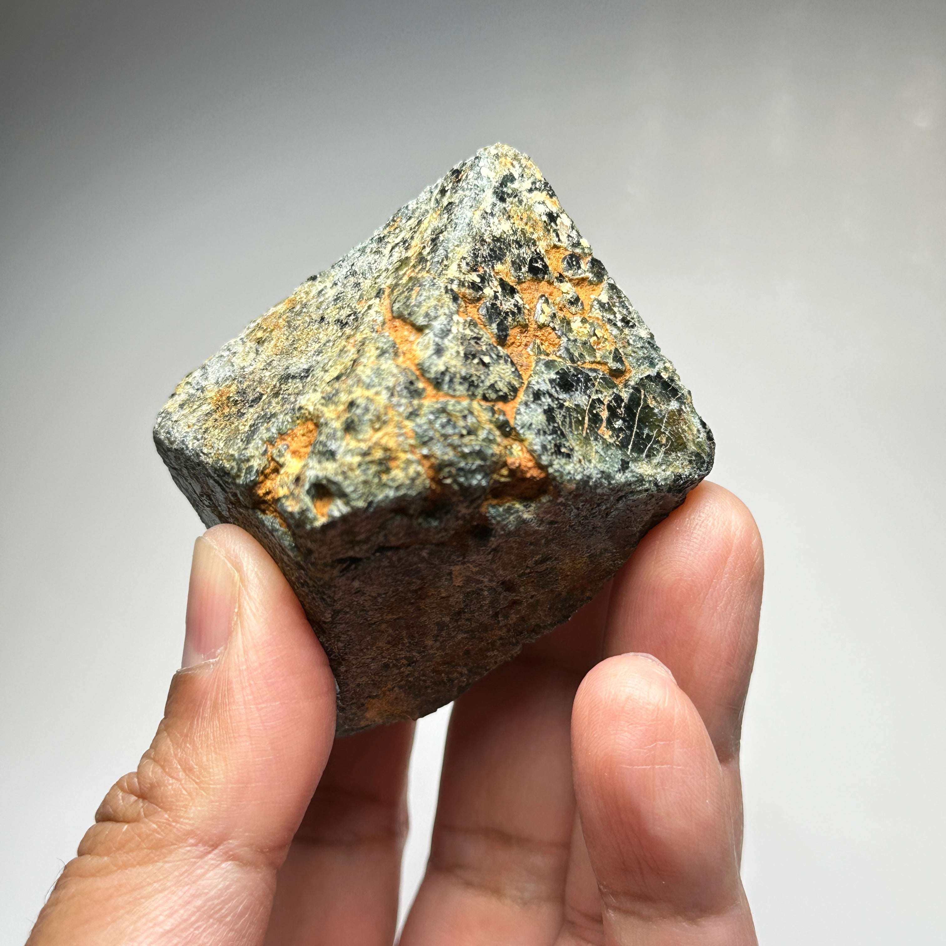 205.40gm / 1027.00ct Black Spinel Crystal, 56 x 47 x 47mm, Untreated Unheated, Mahenge, Tanzania