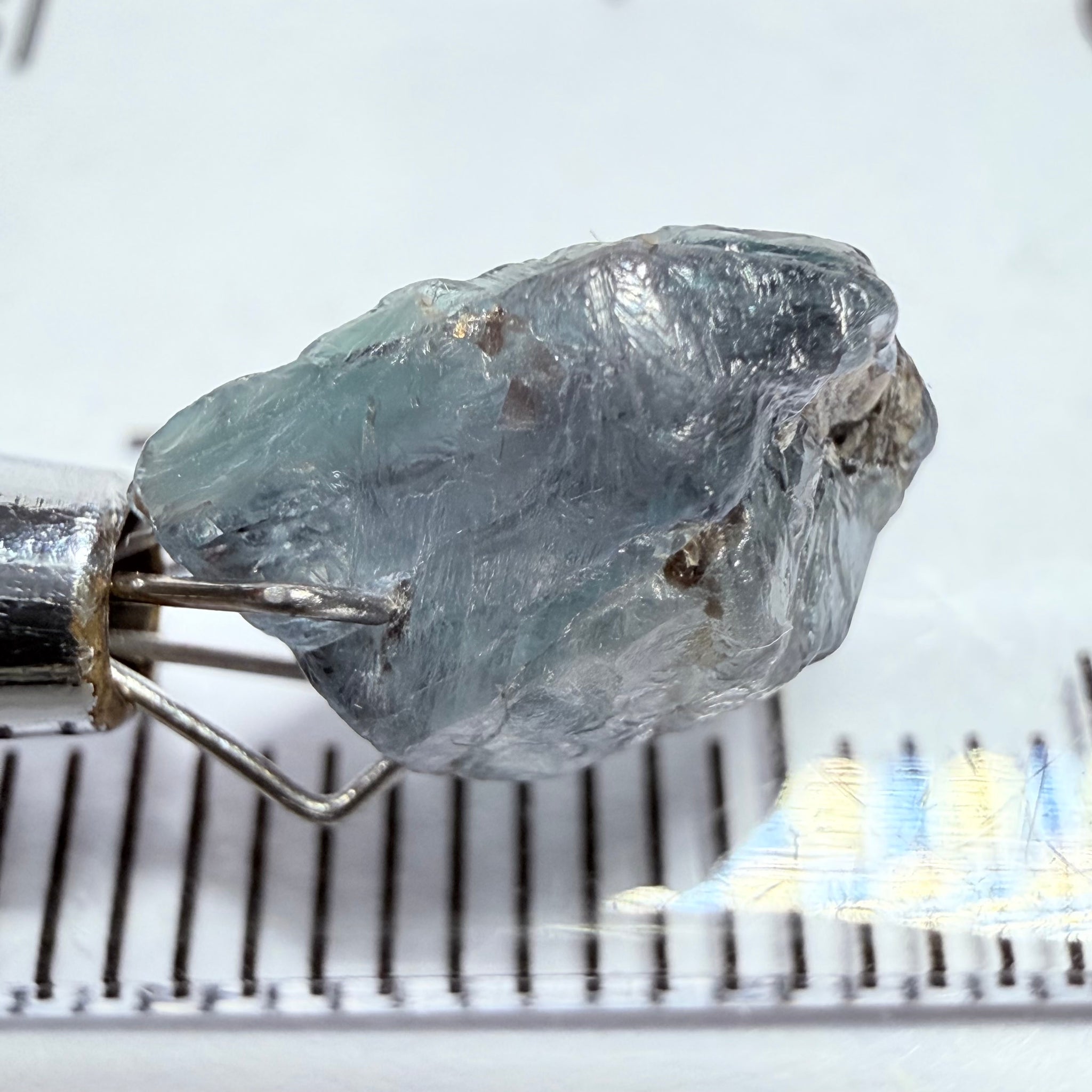 Alexandrite, 3.28ct, Manyara, Tanzania, Untreated Unheated. Good inner Facetable portion, slightly included, once the outer skin gunk is removed. See the videos