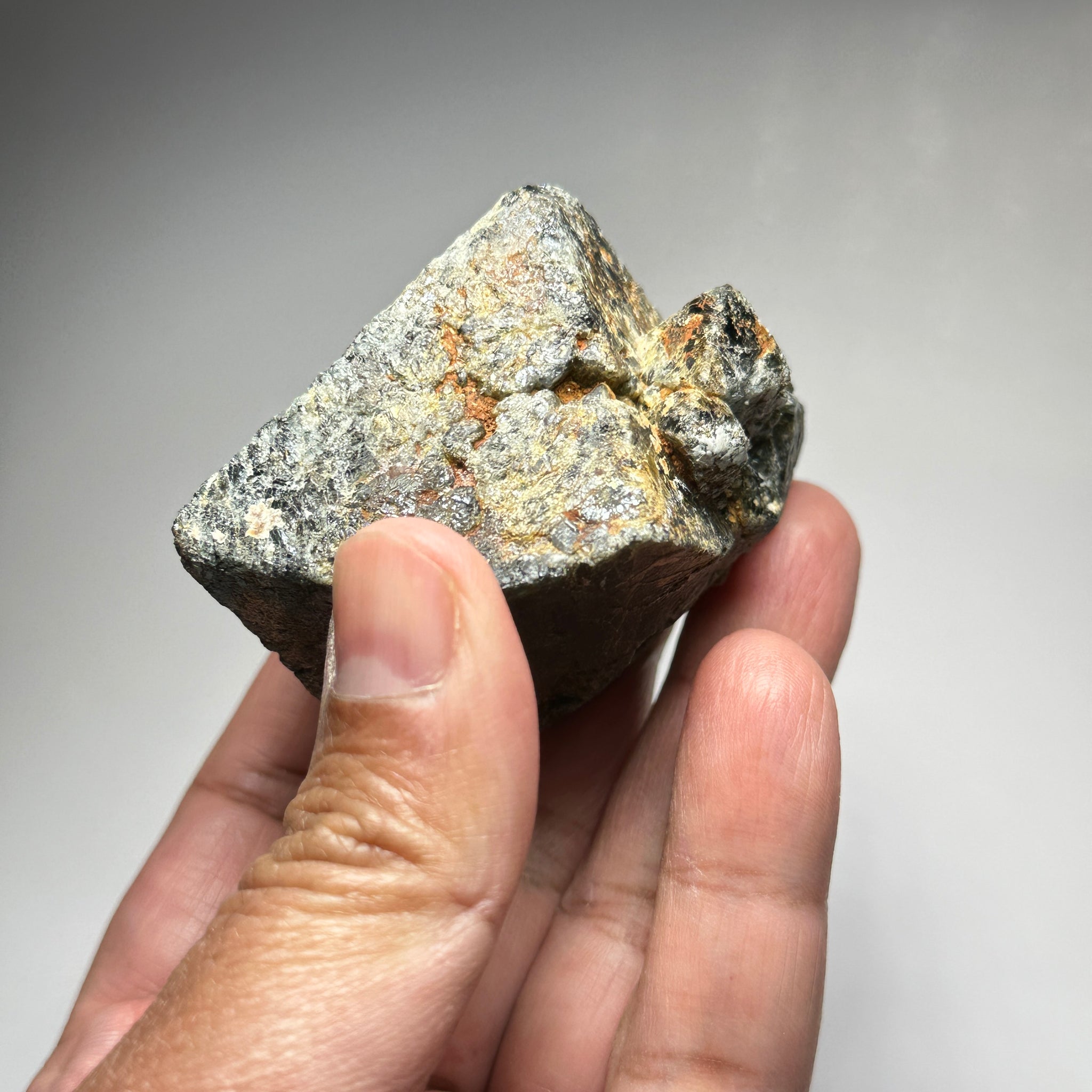 Black Spinel Crystal, 205.40gm / 1027.00ct, 56 x 47 x 47mm, Untreated Unheated, Mahenge, Tanzania