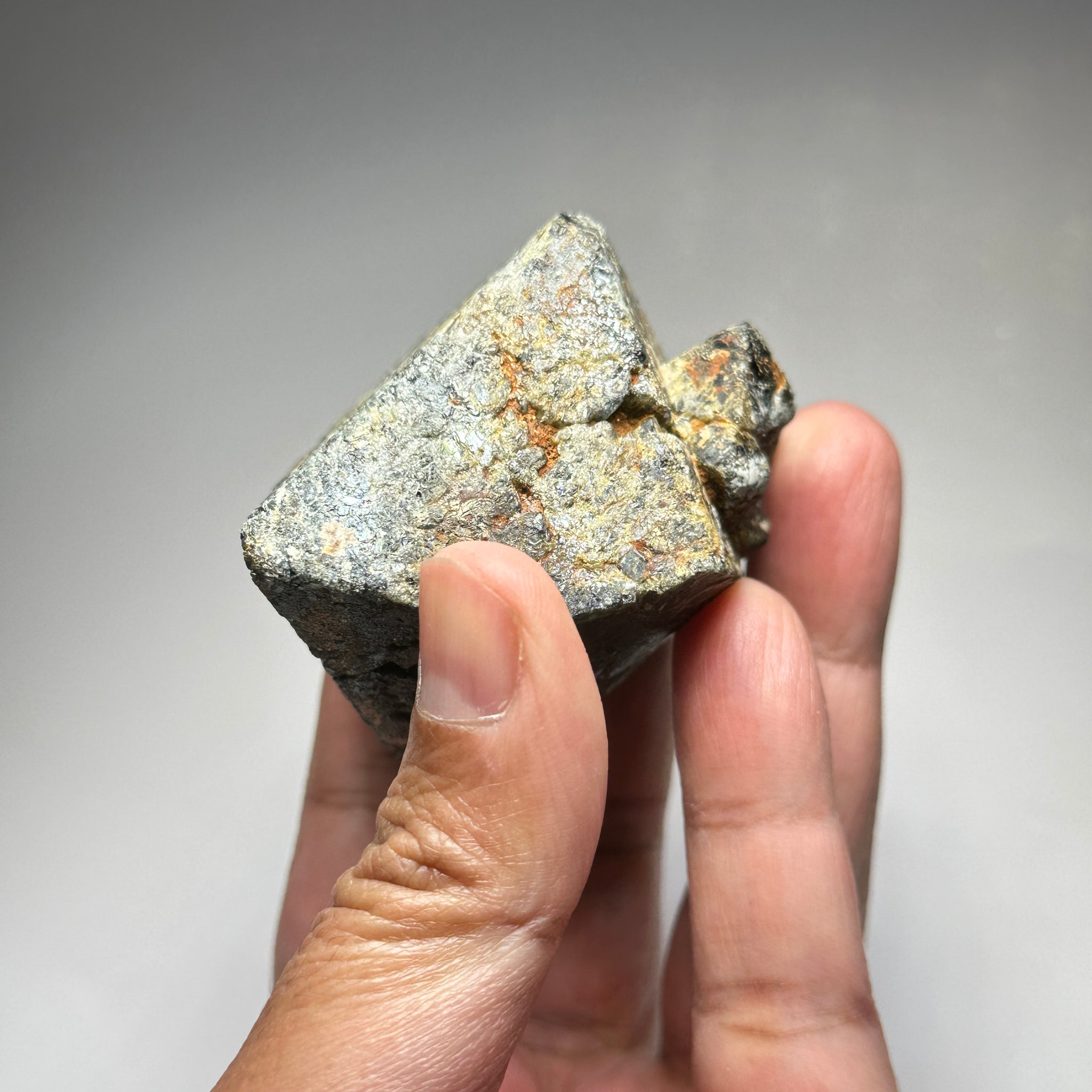 Black Spinel Crystal, 205.40gm / 1027.00ct, 56 x 47 x 47mm, Untreated Unheated, Mahenge, Tanzania