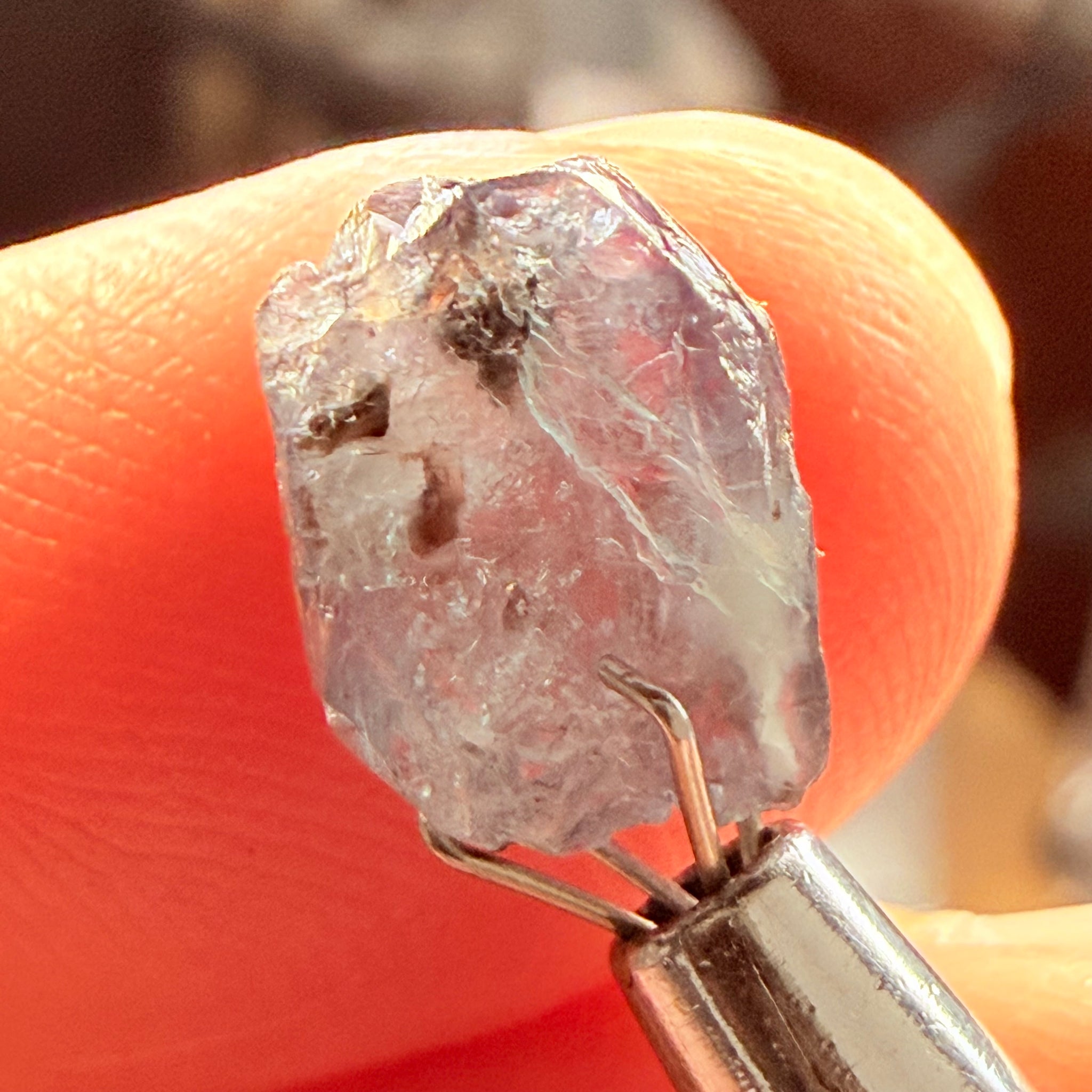 Alexandrite, 3.28ct, Manyara, Tanzania, Untreated Unheated. Good inner Facetable portion, slightly included, once the outer skin gunk is removed. See the videos