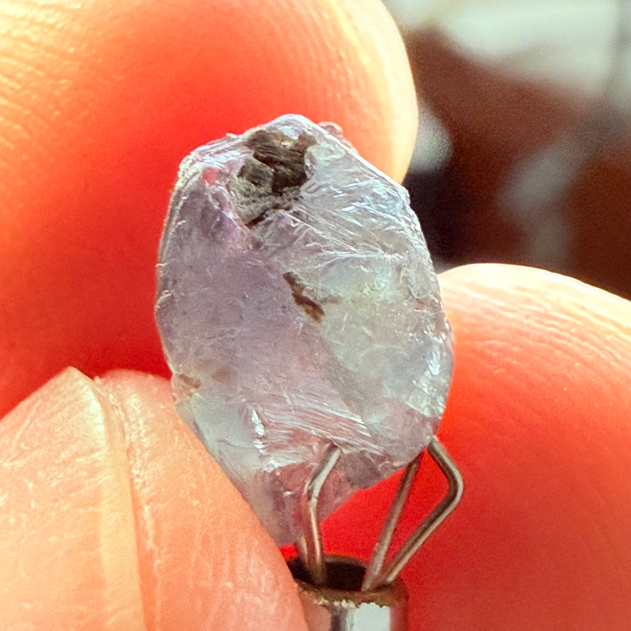 Alexandrite, 3.28ct, Manyara, Tanzania, Untreated Unheated. Good inner Facetable portion, slightly included, once the outer skin gunk is removed. See the videos