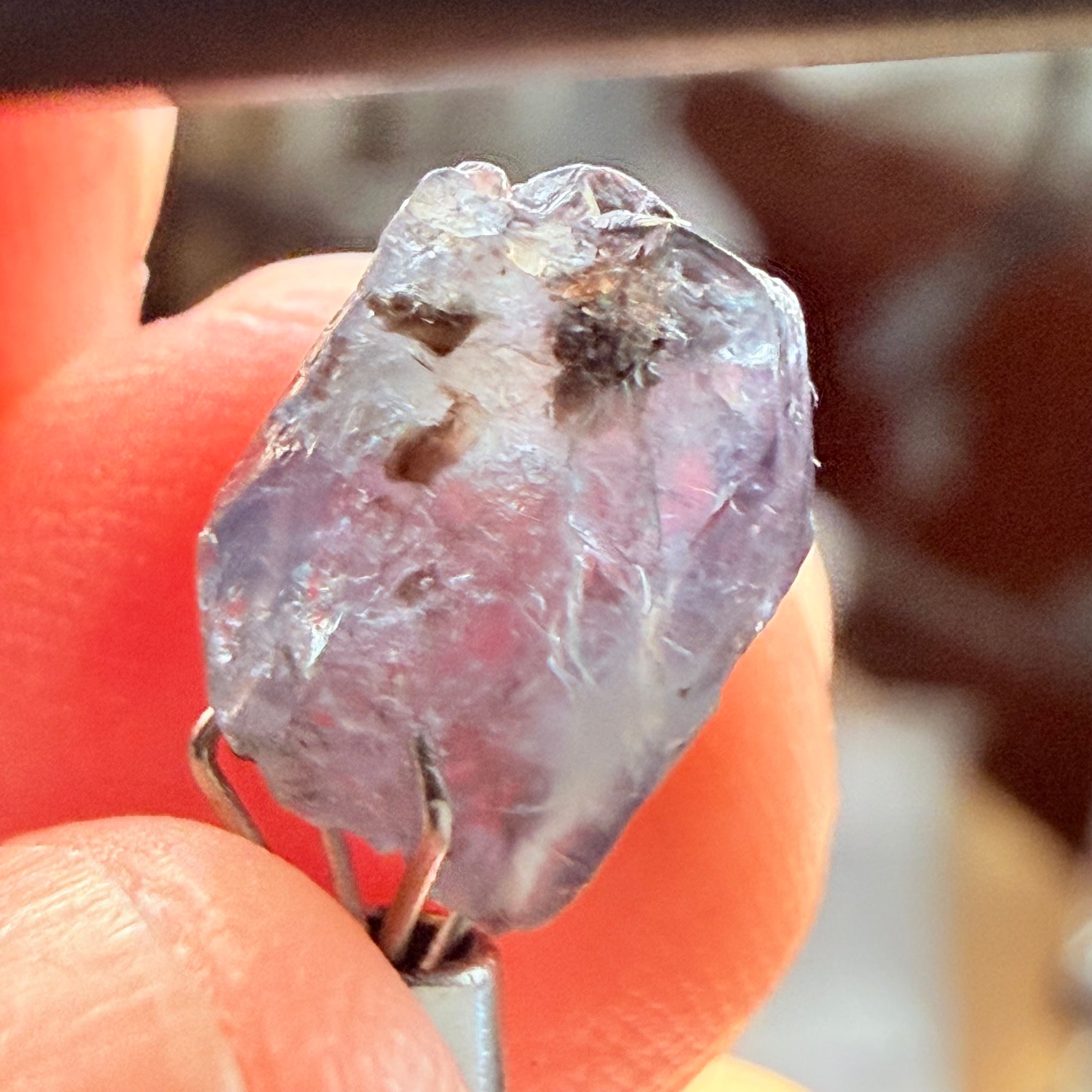 Alexandrite, 3.28ct, Manyara, Tanzania, Untreated Unheated. Good inner Facetable portion, slightly included, once the outer skin gunk is removed. See the videos