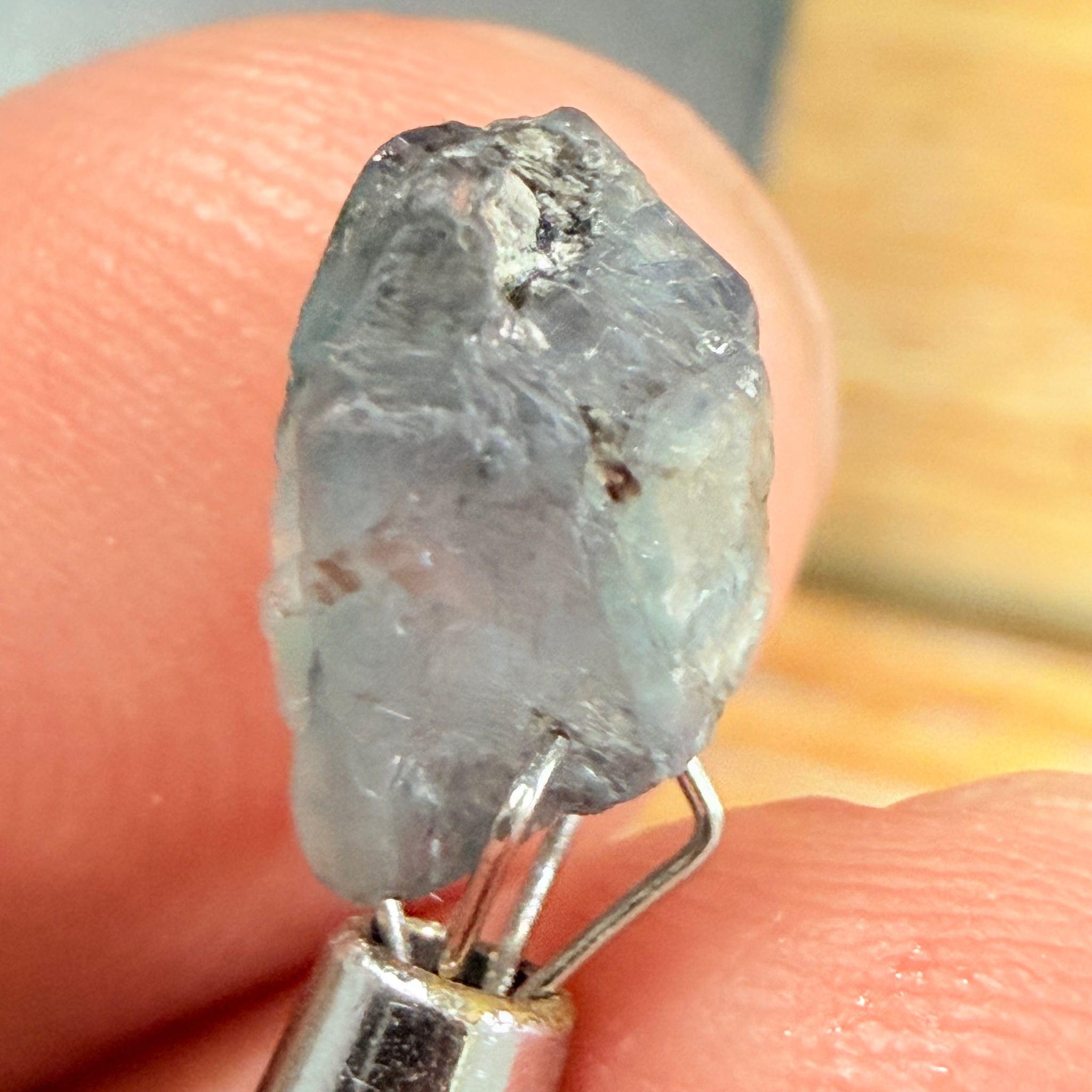 Alexandrite, 3.28ct, Manyara, Tanzania, Untreated Unheated. Good inner Facetable portion, slightly included, once the outer skin gunk is removed. See the videos